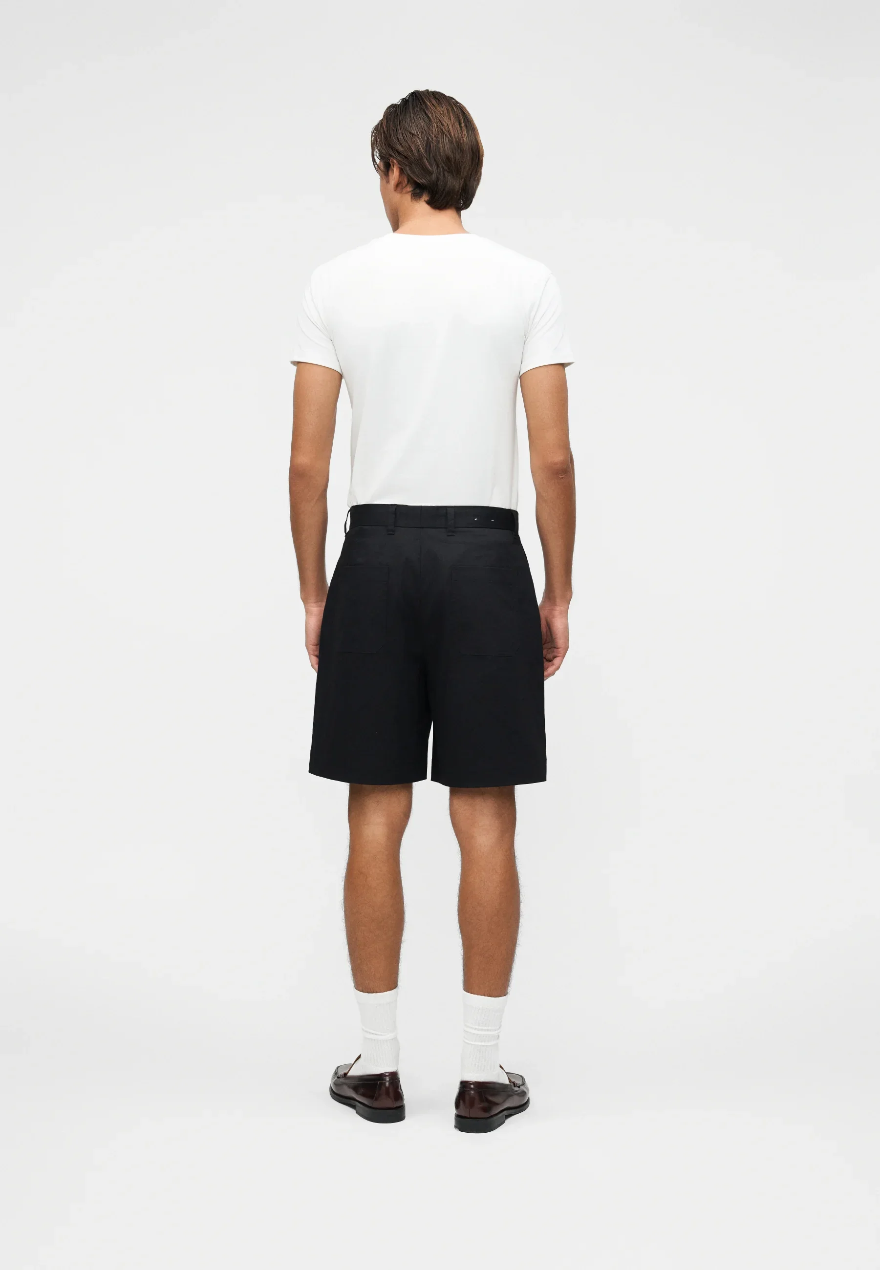 Selected Pantaloncino in cotone da uomo Loose Axel Jari nero - Image 3