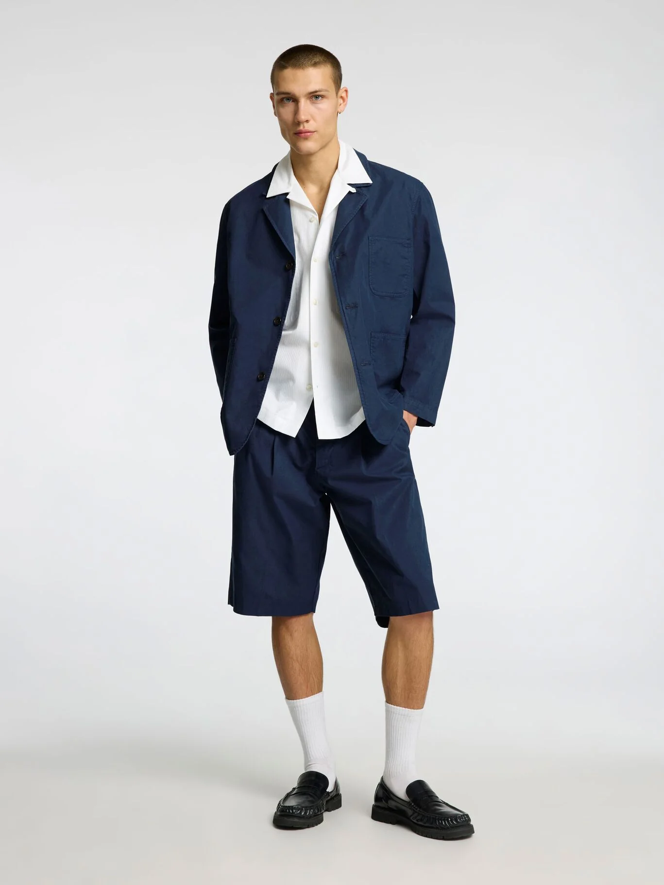 Selected Pantaloncino da uomo Loose Declan blu - Image 2