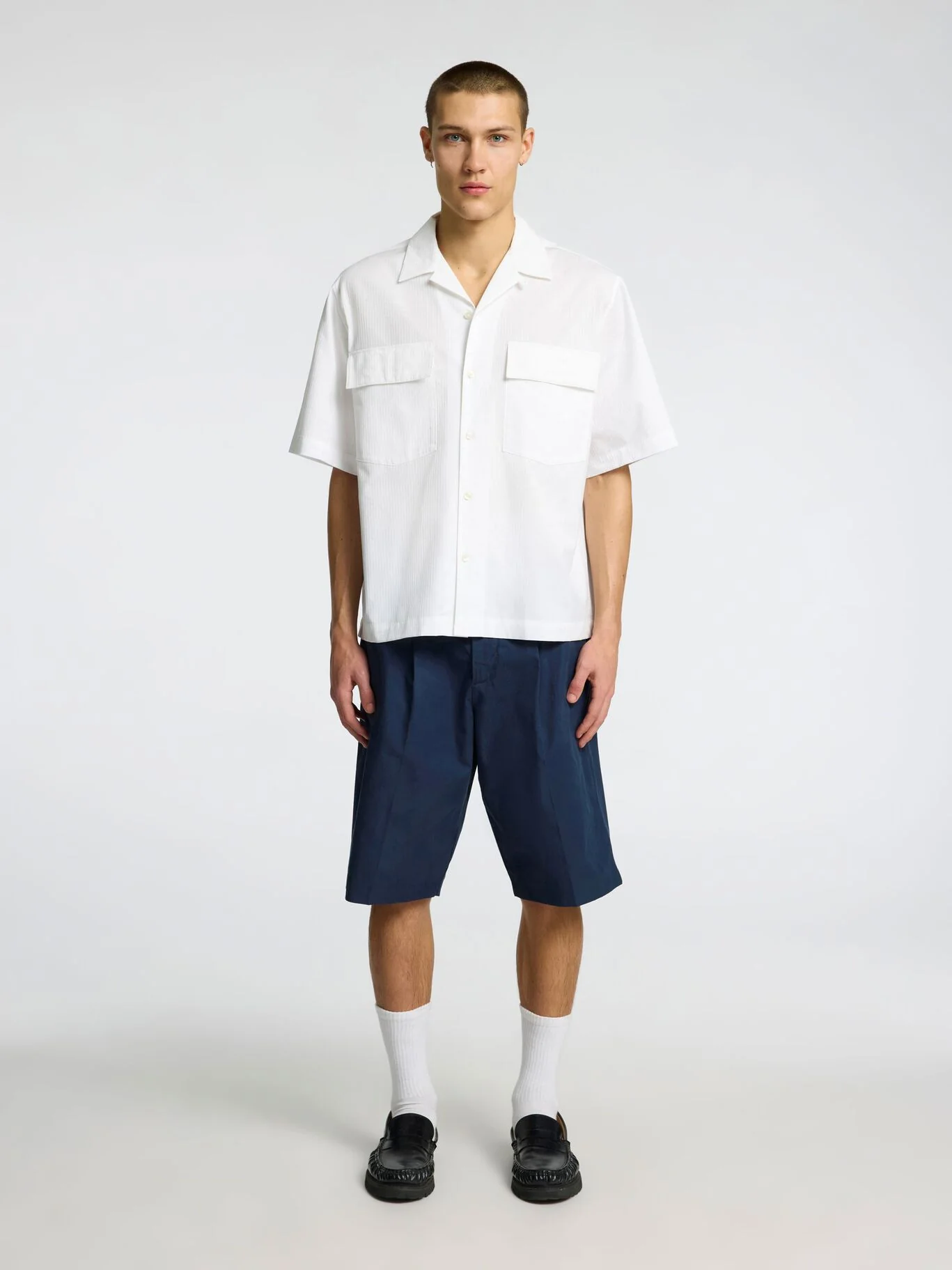 Selected Pantaloncino da uomo Loose Declan blu - Image 5