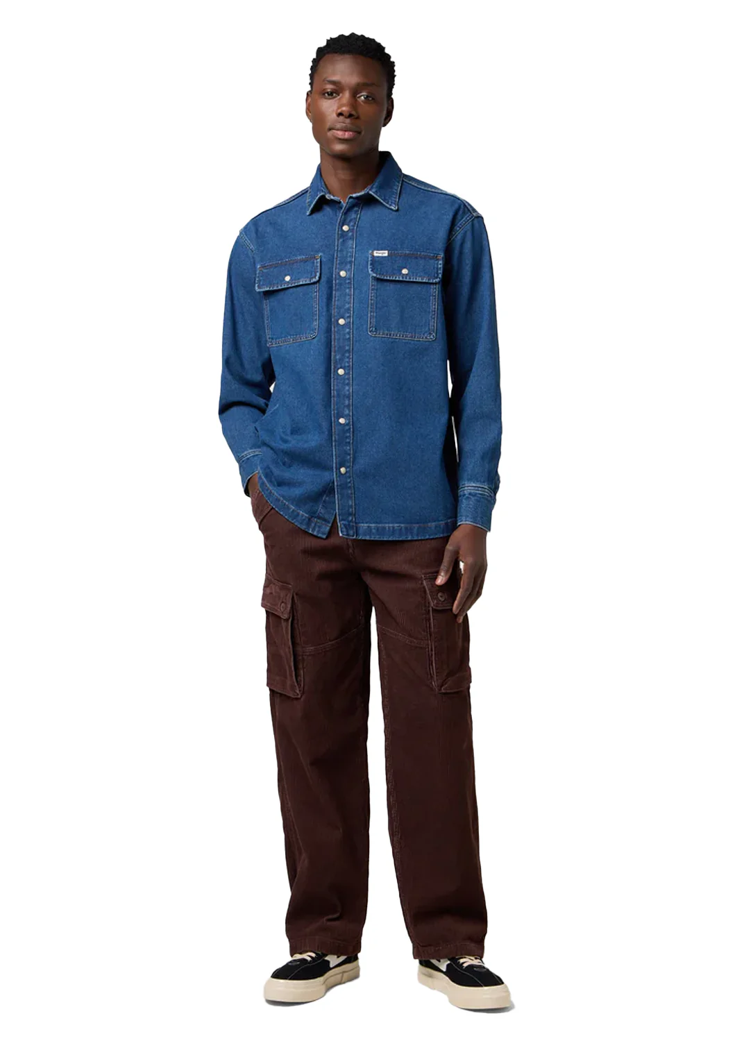 Wrangler Camicia di jeans da uomo Loose Overshirt - Image 3