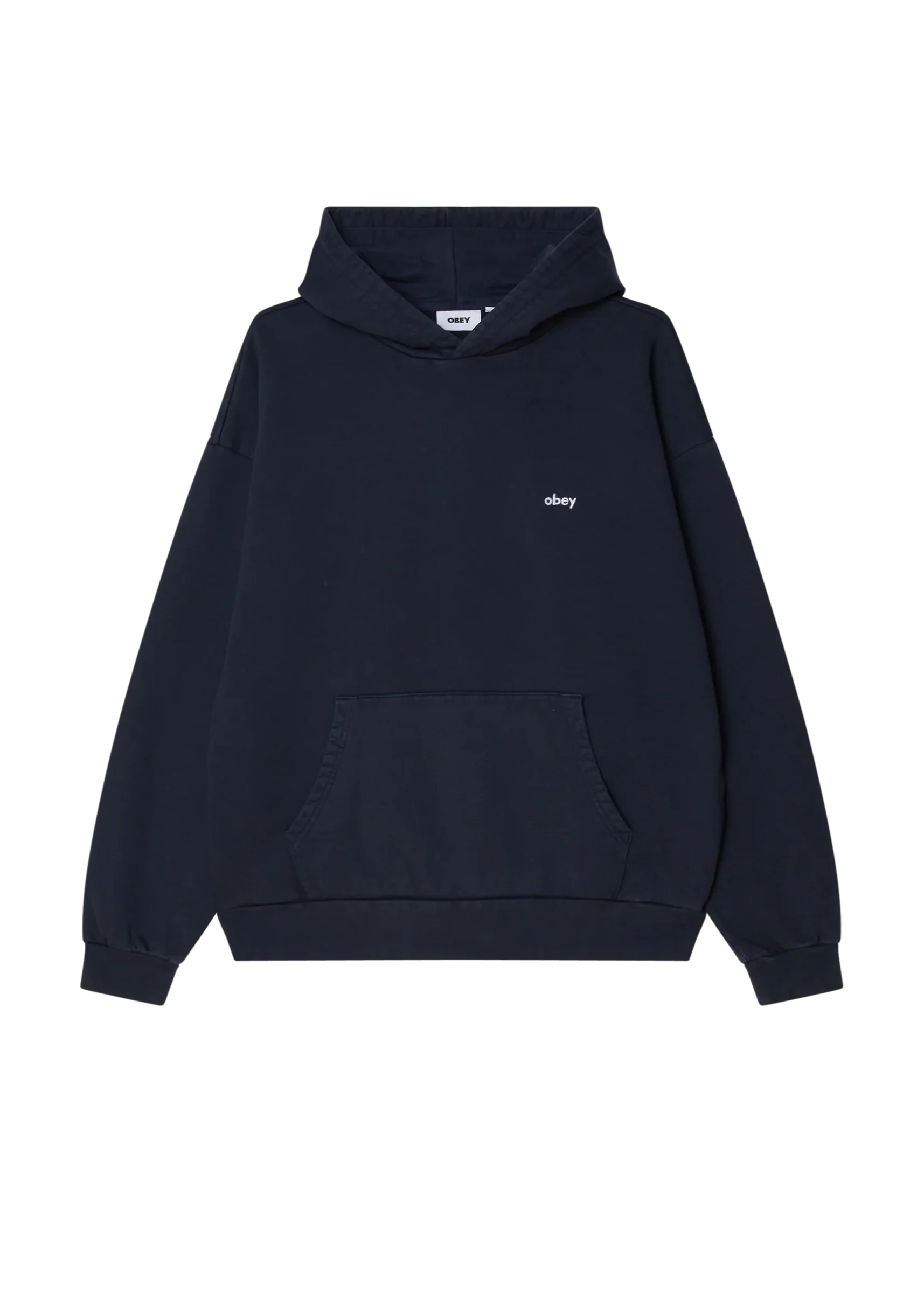 Obey Felpa da uomo con cappuccio Lowercase Pigment blu