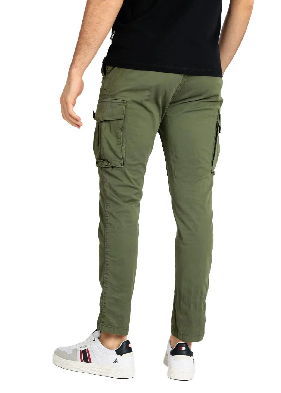 Lyle & Scott Pantalone con tasconi da uomo Cargo Army Green - Image 2