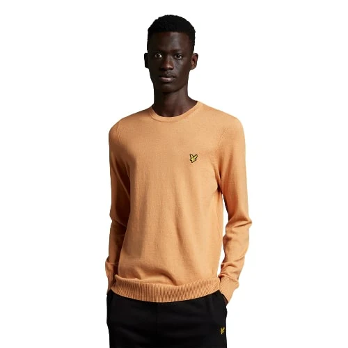 LYLE & SCOTT COTTON MERINO MAGLIA DA UOMO GIROCOLLO KN400VC - Image 6