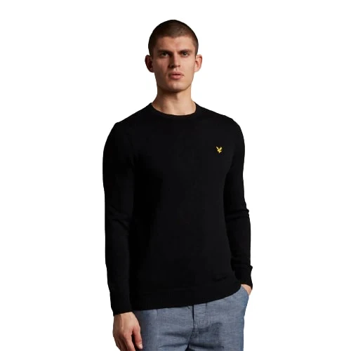 LYLE & SCOTT COTTON MERINO MAGLIA DA UOMO GIROCOLLO KN400VC - Image 8