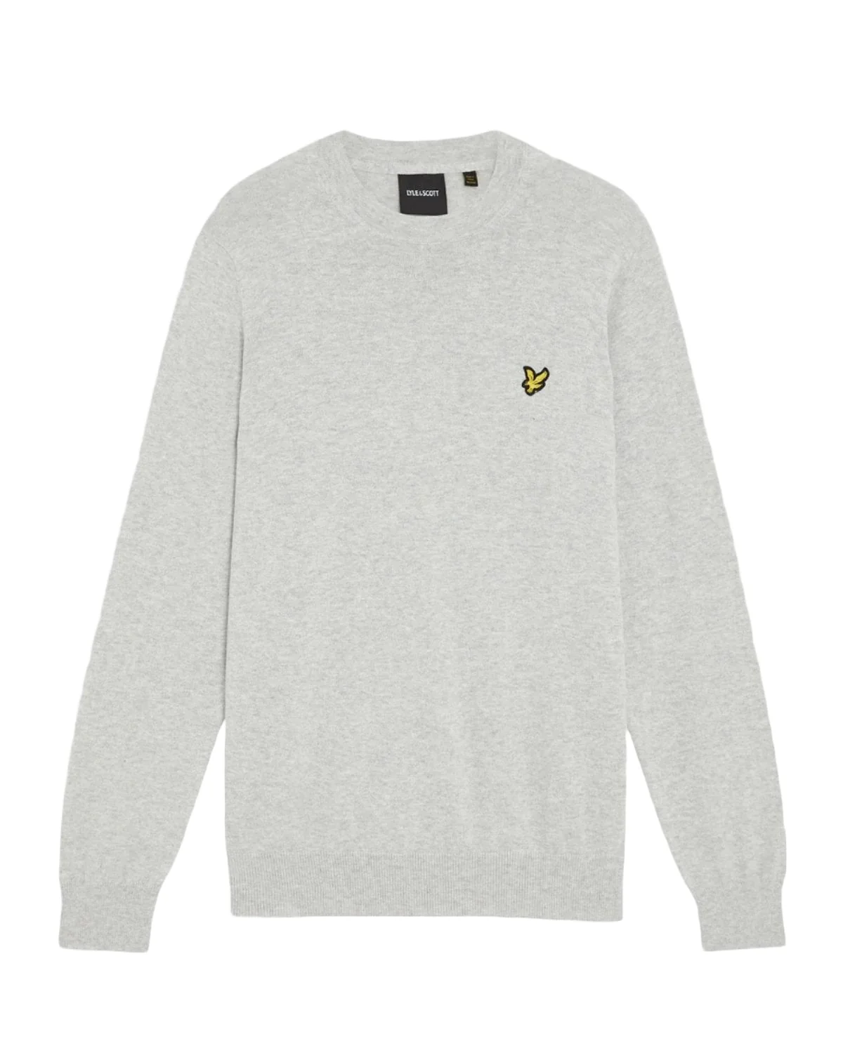 Lyle & Scott Maglia da Uomo Jumper Grigio chiaro