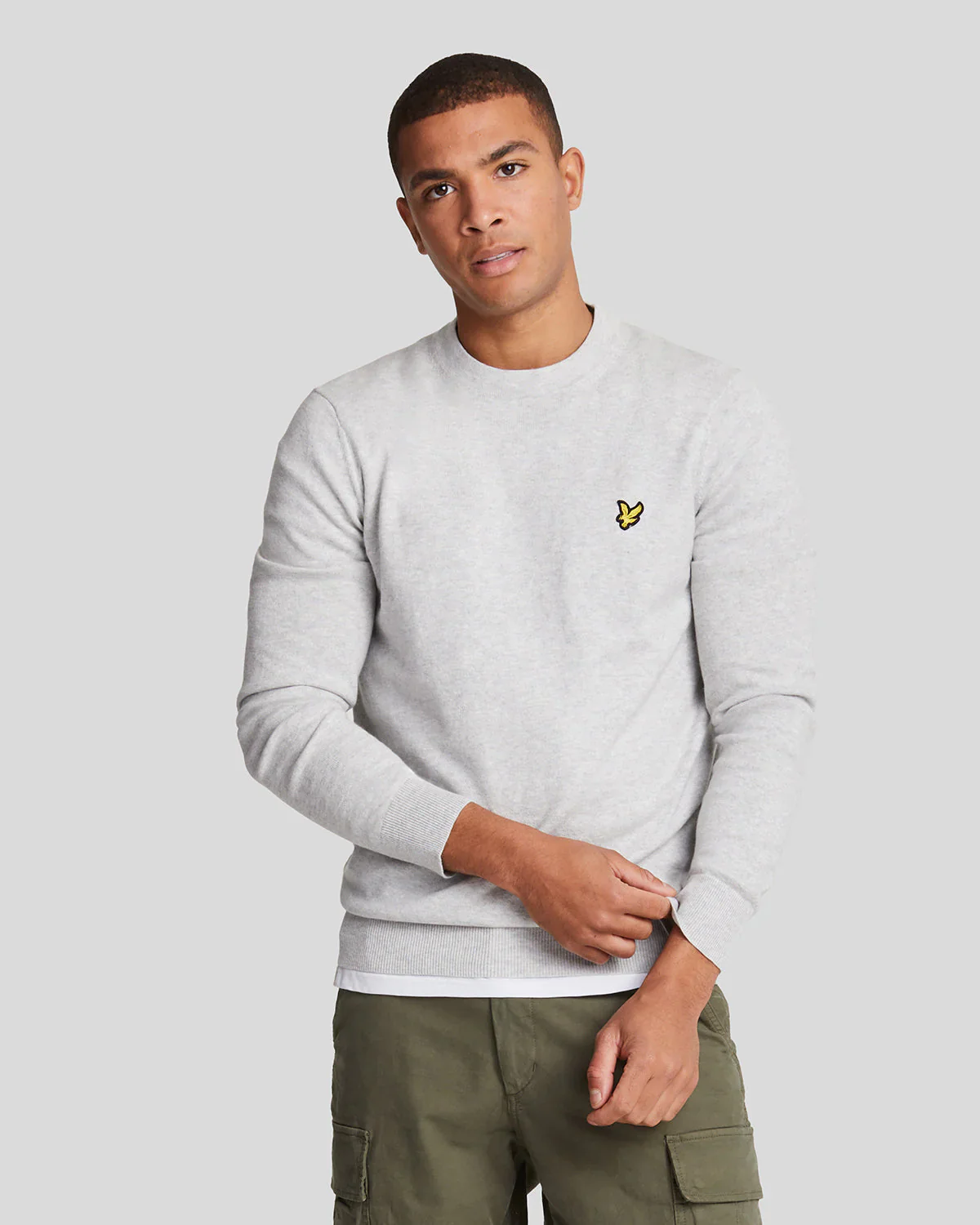 Lyle & Scott Maglia da Uomo Jumper Grigio chiaro - Image 3