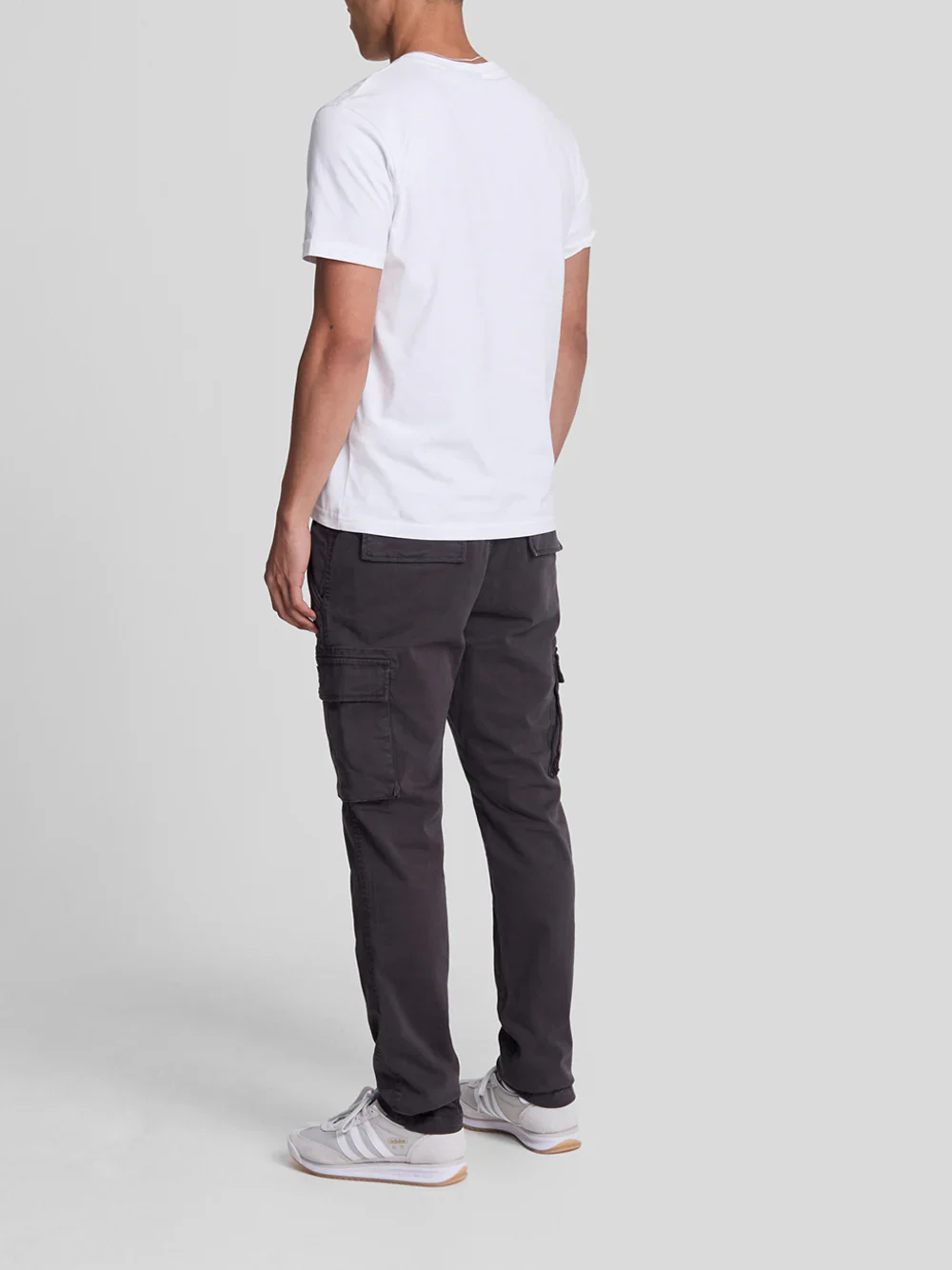 Lyle & Scott Pantalone con Tasconi da uomo Cargo Grigio - Image 3