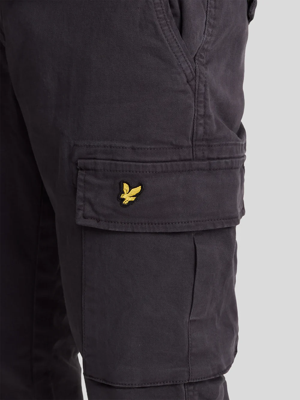 Lyle & Scott Pantalone con Tasconi da uomo Cargo Grigio - Image 4