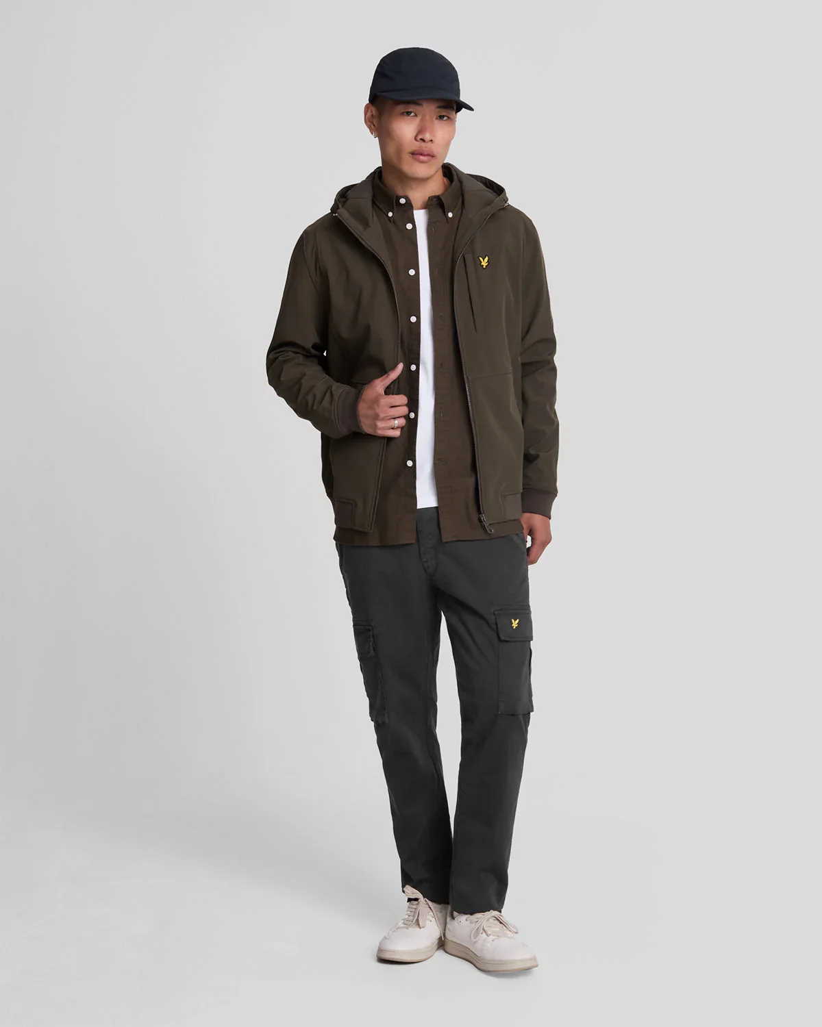 Lyle & Scott Pantalone Con Tasconi da uomo Cargo Nero - Image 2