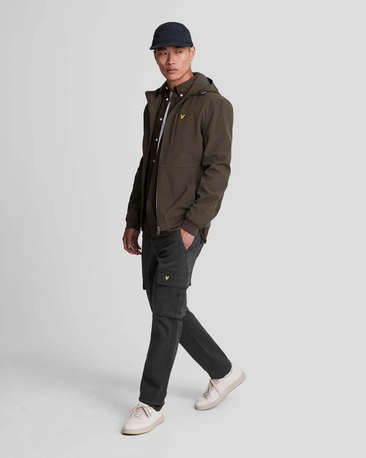 Lyle & Scott Pantalone Con Tasconi da uomo Cargo Nero - Image 3
