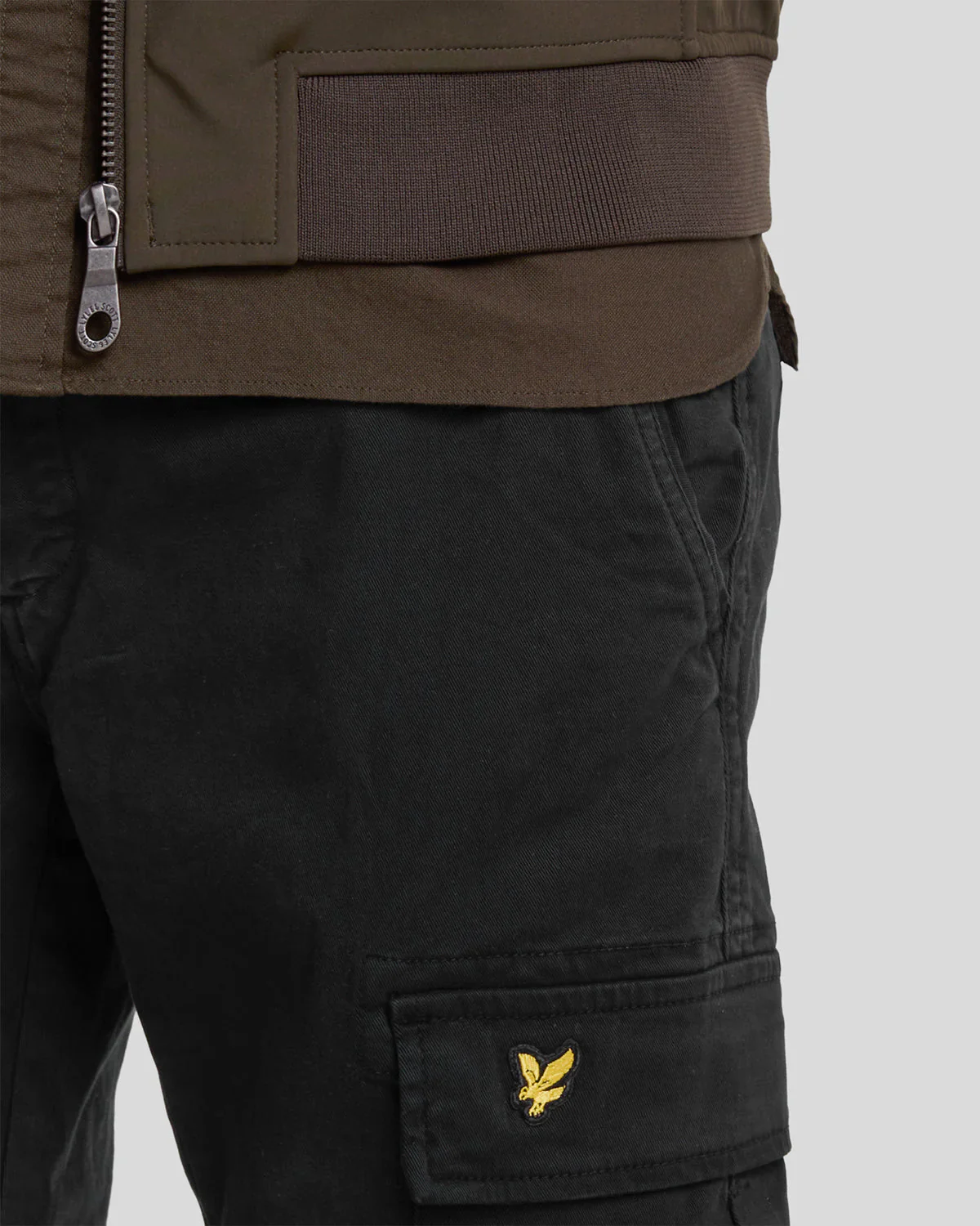 Lyle & Scott Pantalone Con Tasconi da uomo Cargo Nero - Image 5