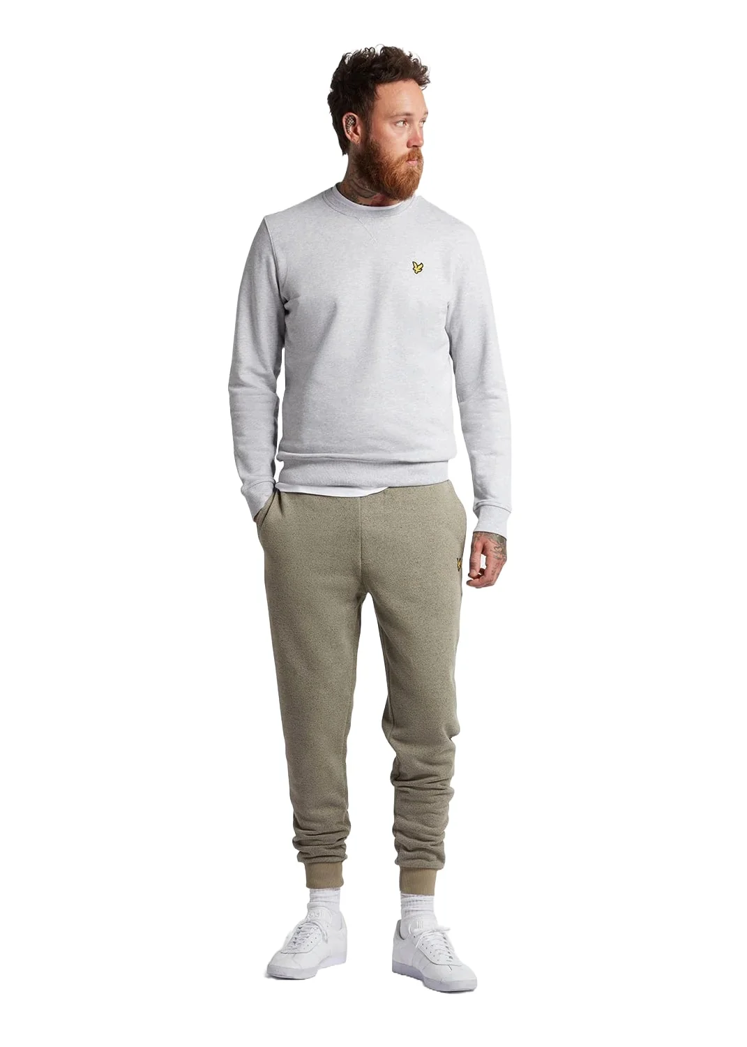 Lyle & Scott Pantalone da Uomo in felpa  End On End Beige - Image 2