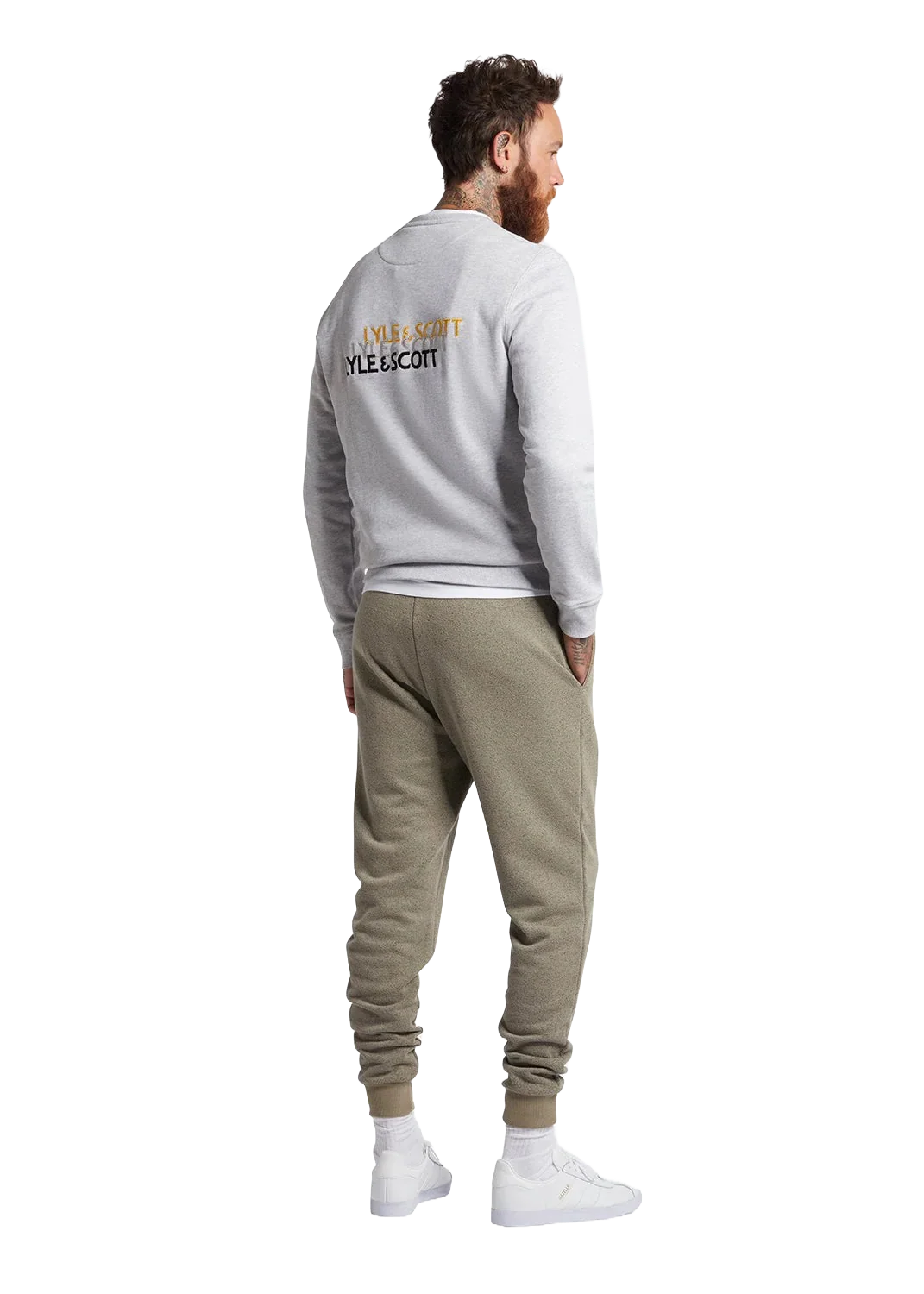 Lyle & Scott Pantalone da Uomo in felpa  End On End Beige - Image 3