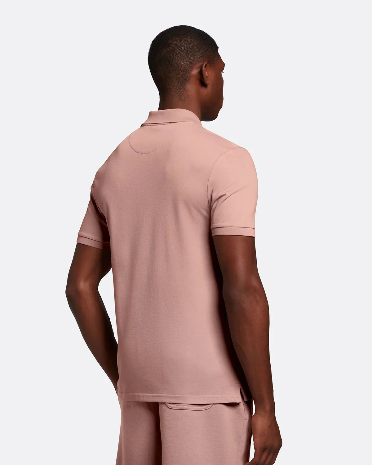 Lyle & Scott Polo da Uomo manica corta Plain Rosa - Image 3