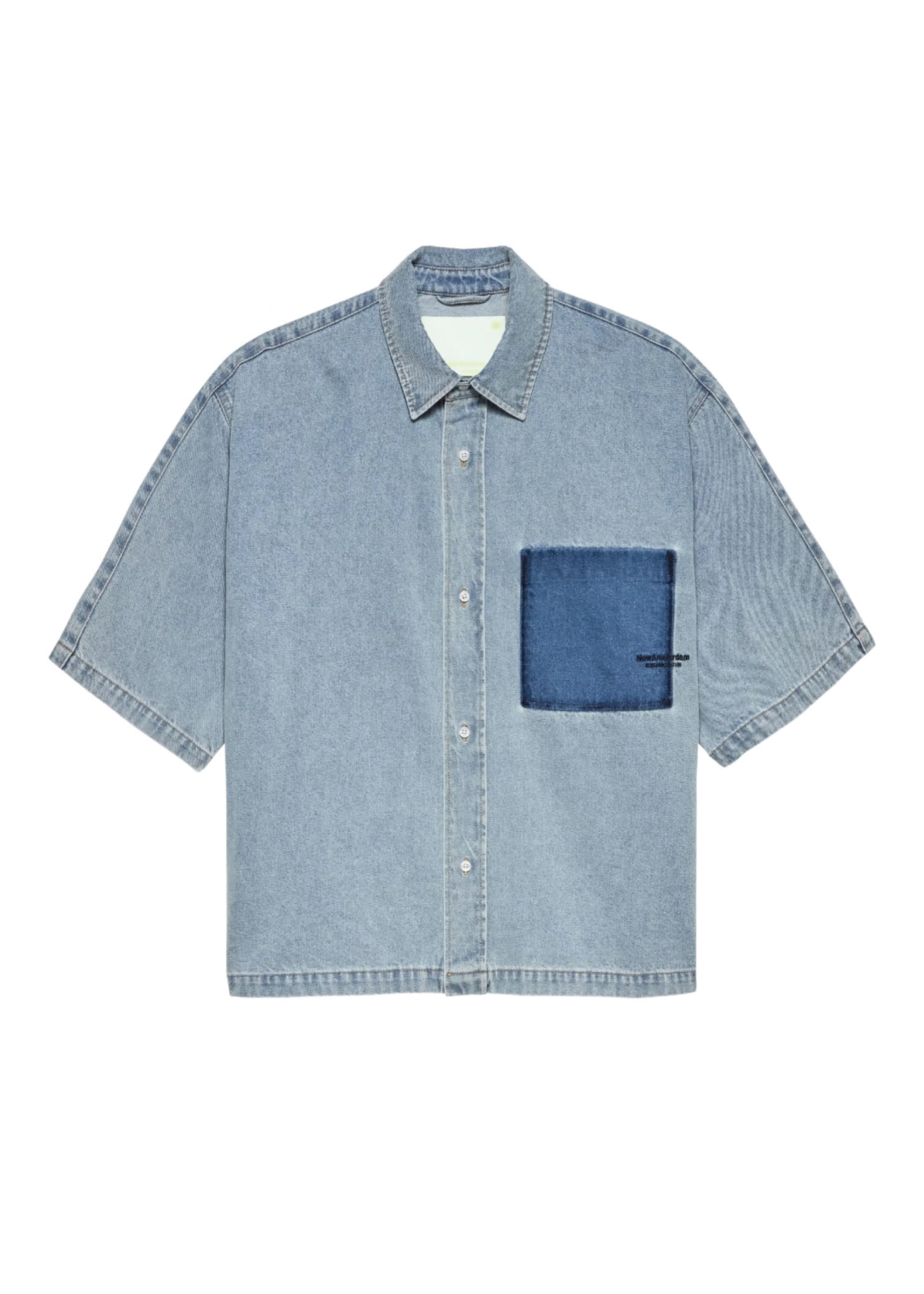 New Amsterdam Camicia da uomo manica corta Lyocell