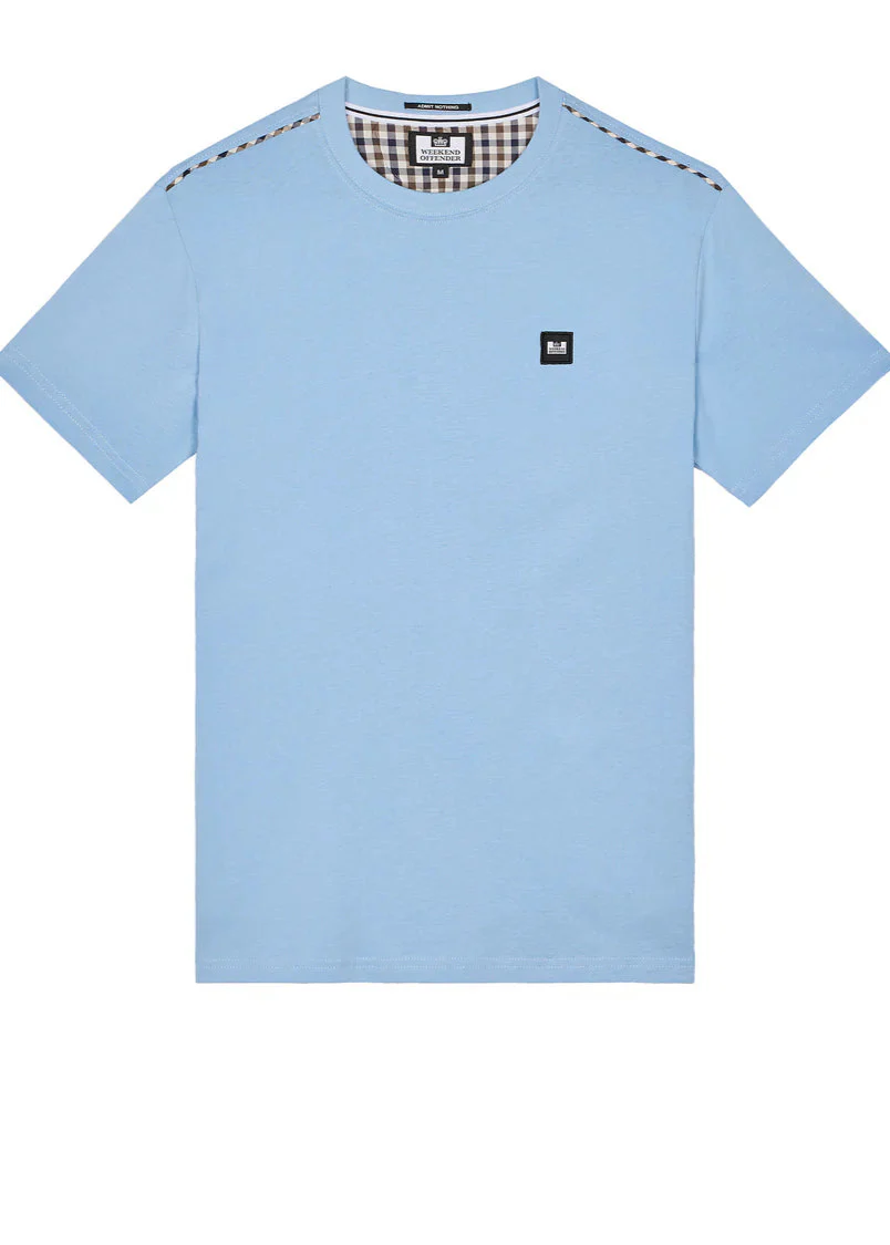Weekend Offender T-Shirt da uomo manica corta Manuel celeste