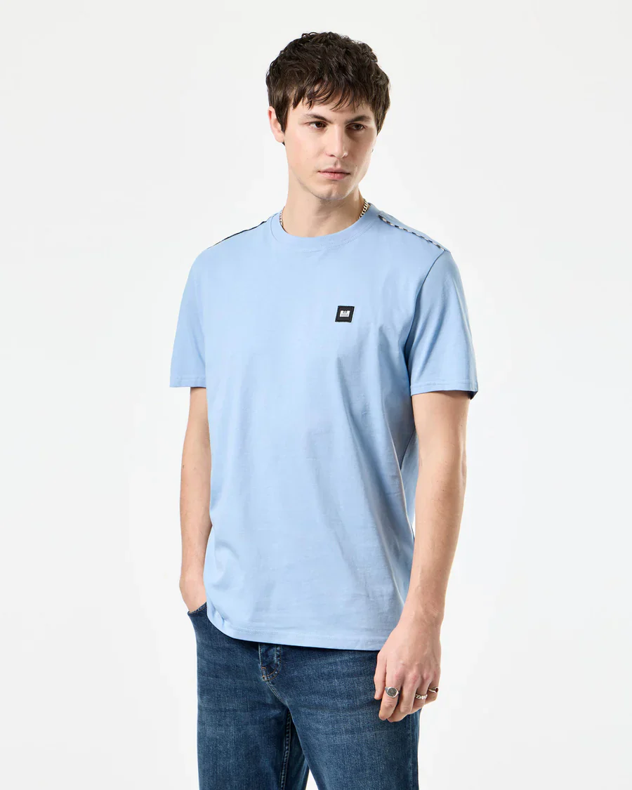Weekend Offender T-Shirt da uomo manica corta Manuel celeste - Image 3