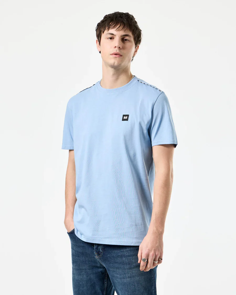 Weekend Offender T-Shirt da uomo manica corta Manuel celeste - Image 4