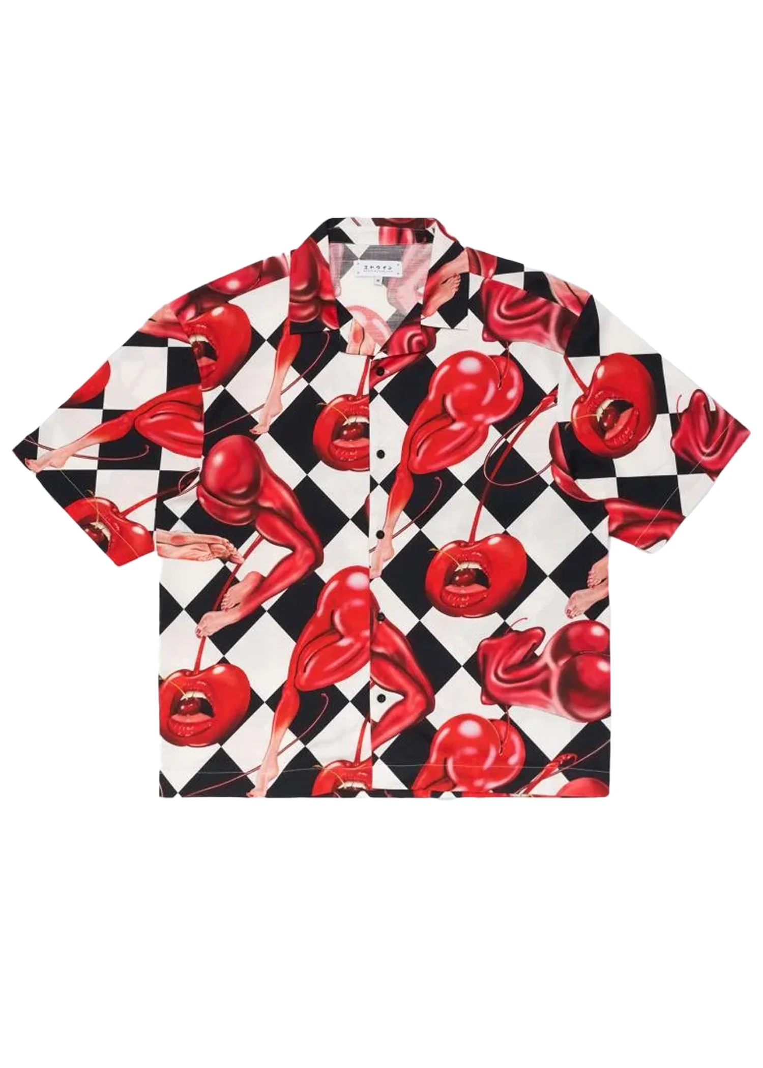 Edwin Camicia a fantasia da uomo manica corta da Miki Kim Cherry