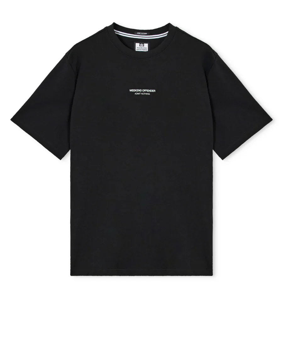 Weekend Offender T-Shirt da uomo manica corta Millergrove nera