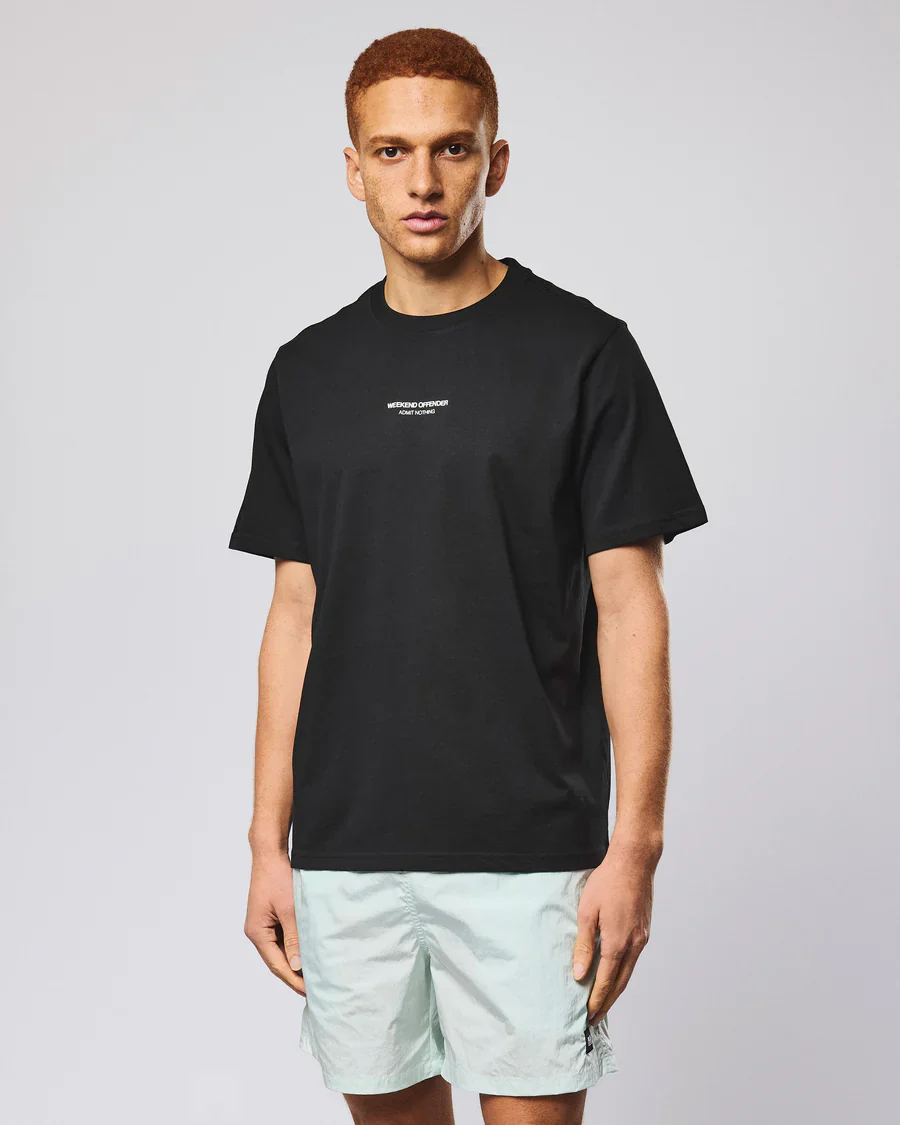 Weekend Offender T-Shirt da uomo manica corta Millergrove nera - Image 2