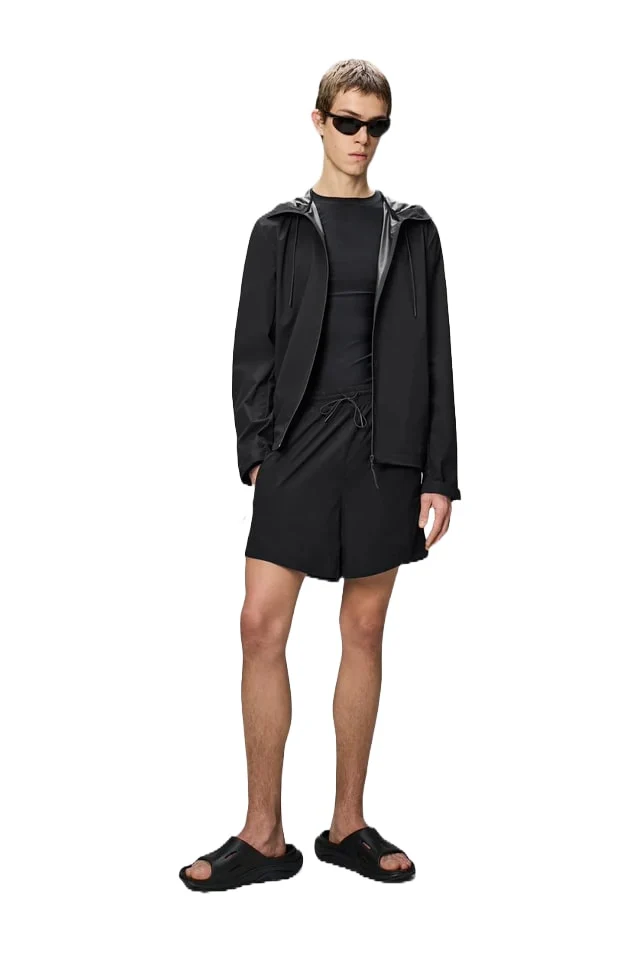 Rains Giacca impermeabile leggera da uomo Mito nera