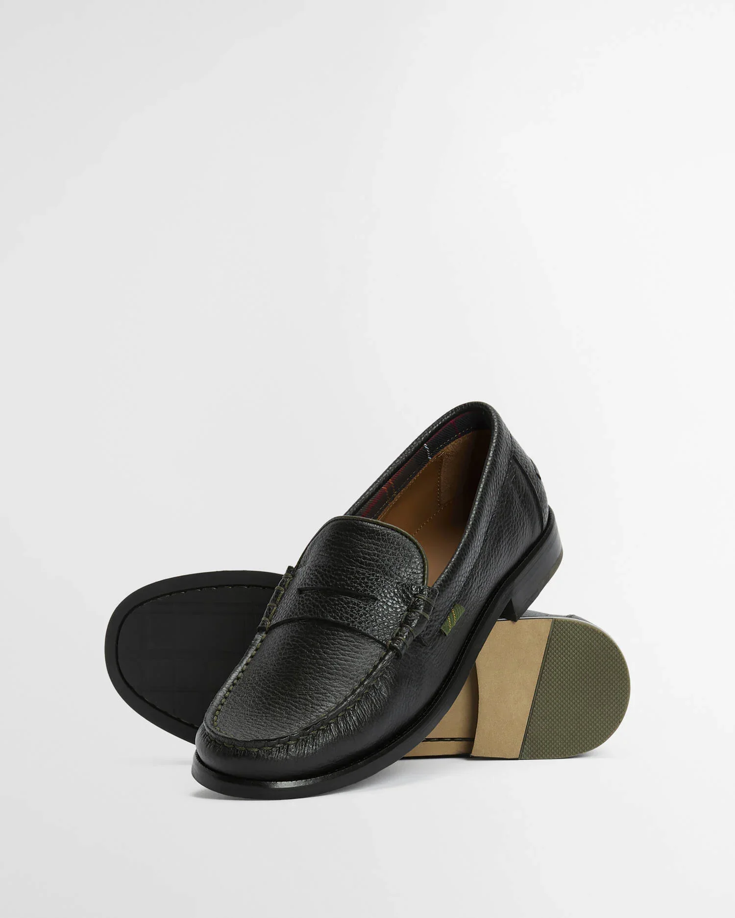 Barbour Mocassino in pelle da uomo Linford nero - Image 2