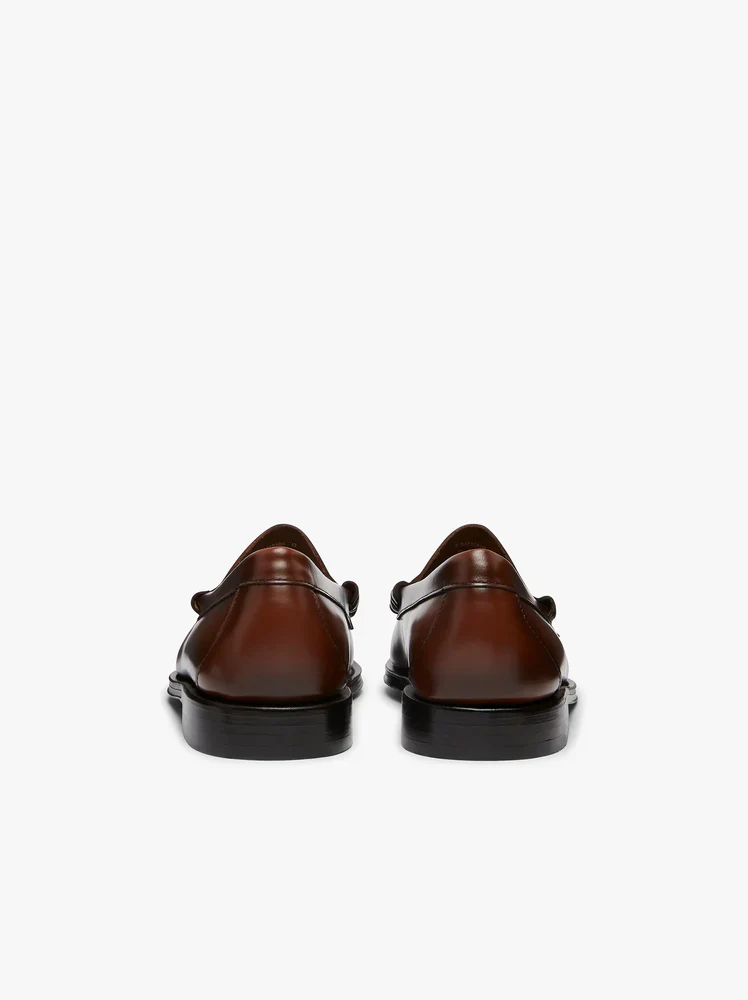 G.H. Bass Mocassini da uomo in pelle Weejuns Larson marrone - Image 4