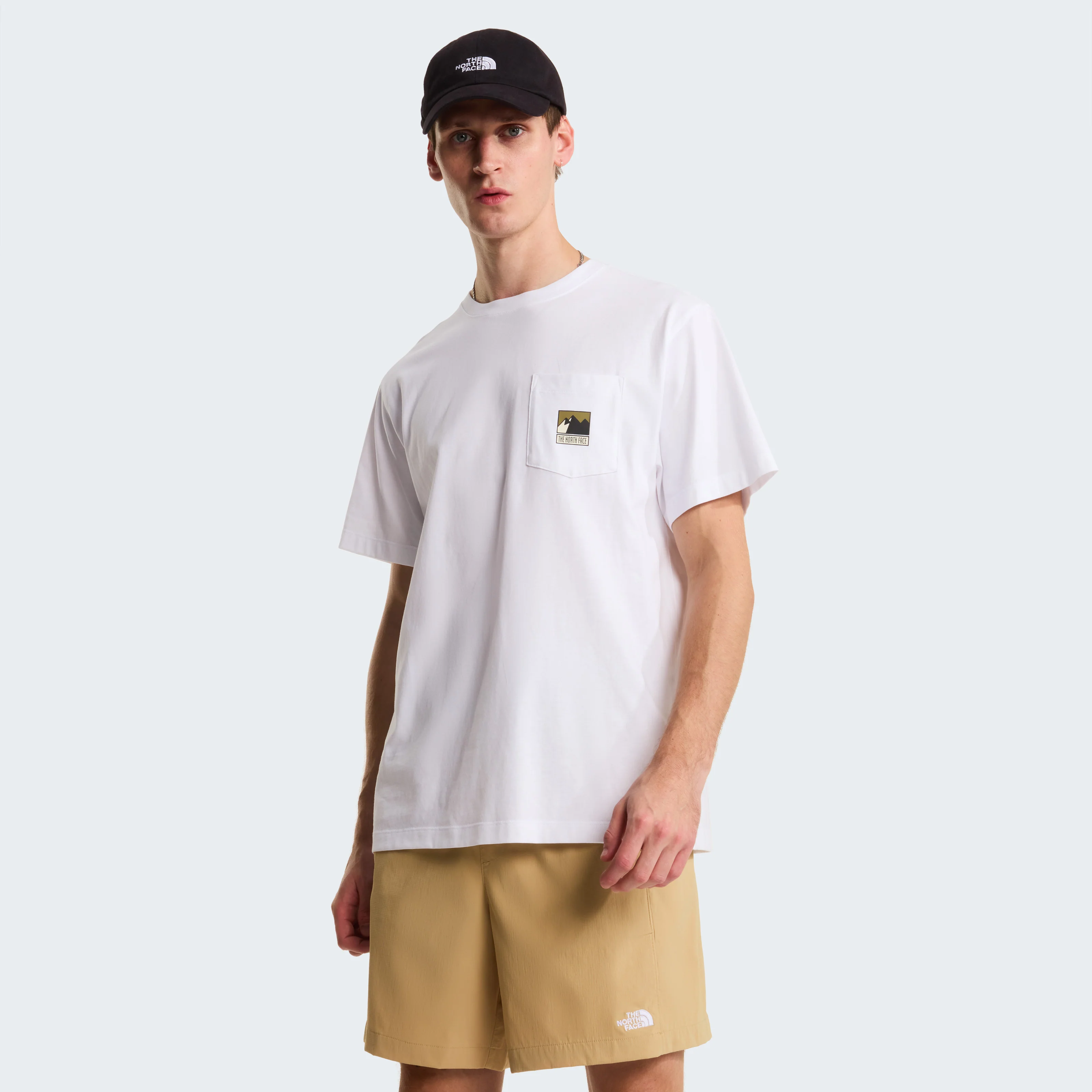 The North Face T-Shirt da uom manica corta Mountain Logo bianca - Image 3