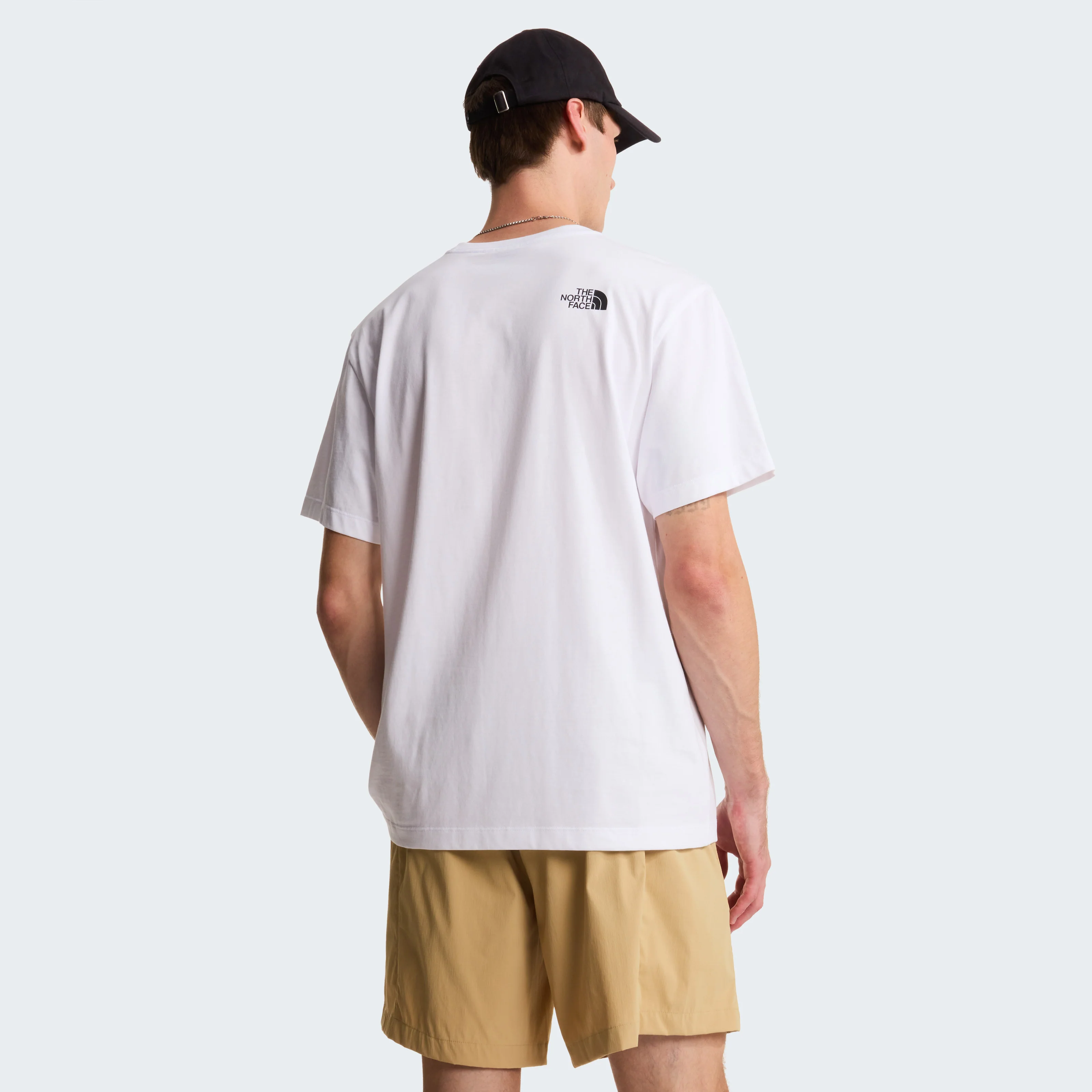 The North Face T-Shirt da uom manica corta Mountain Logo bianca - Image 4