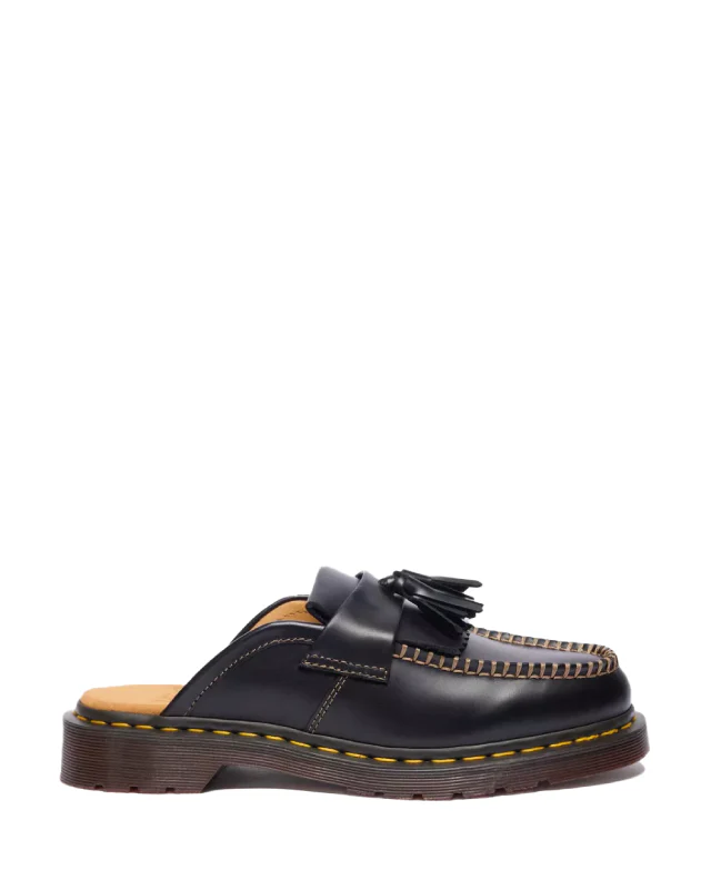 Dr. Martens Mocassino in pelle Slip-on Mules Adrian nero
