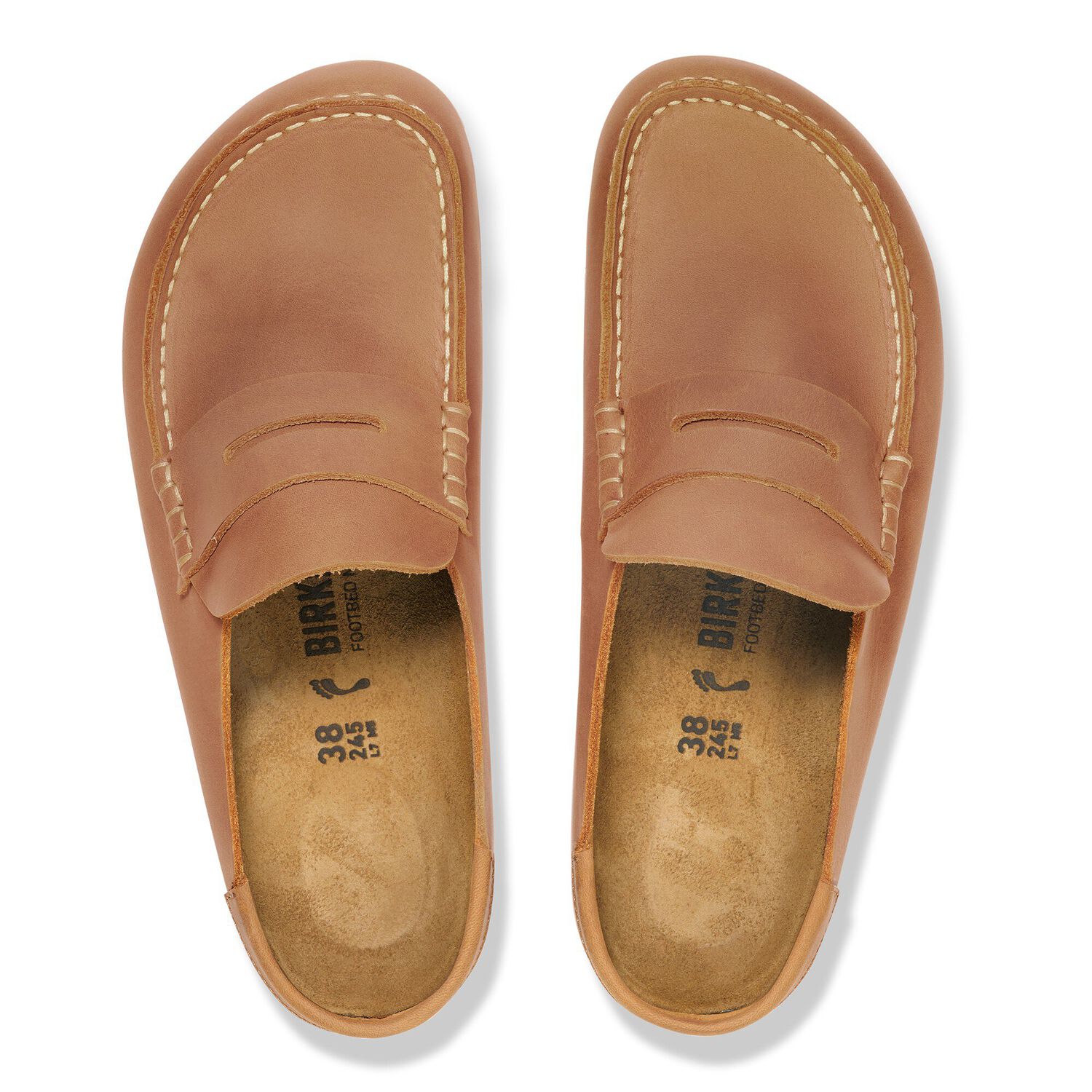 Birkenstock Scarpa in pelle oliata Naples Wrapped cognac - Image 4