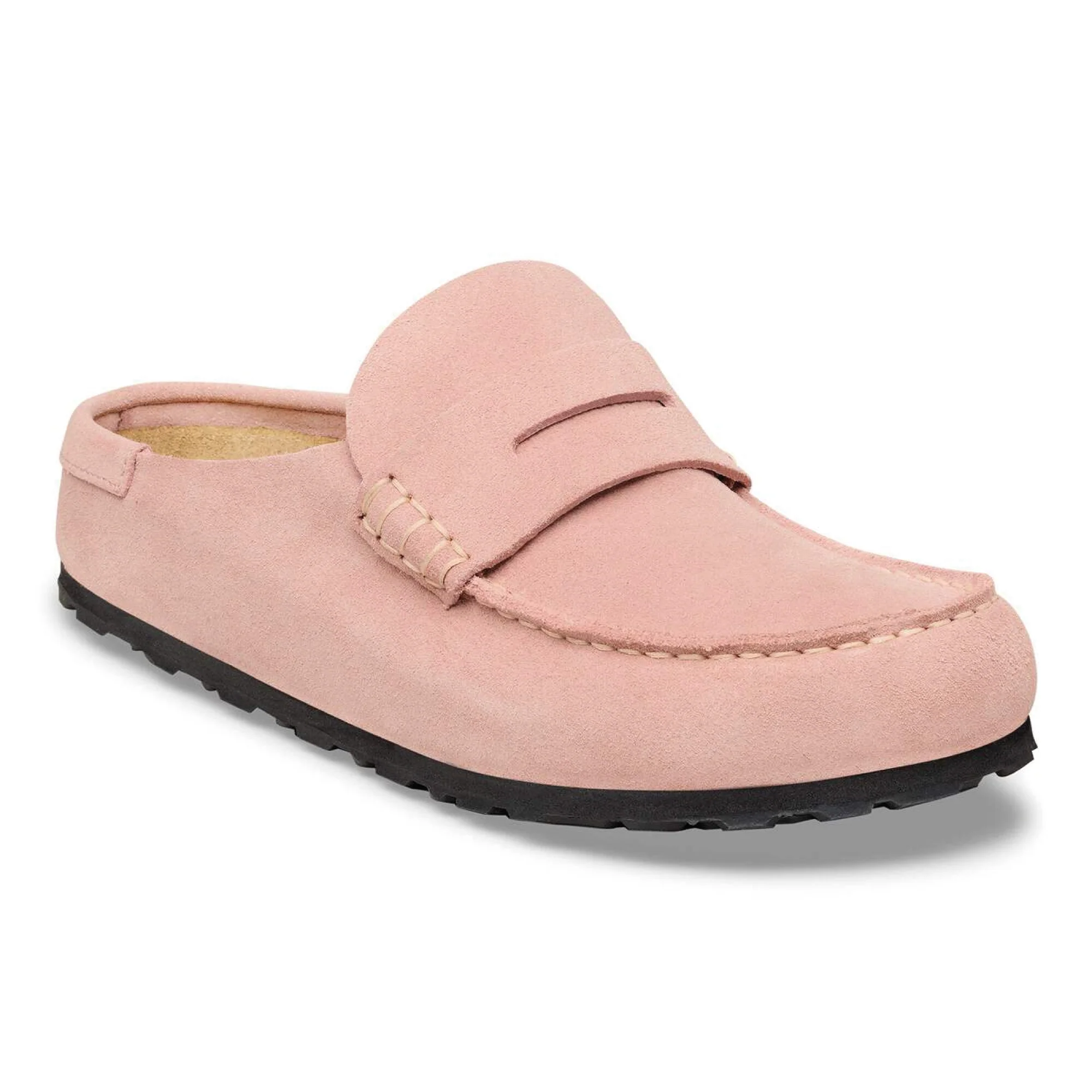 Birkenstock Mocassino da donna in pelle scamosciata Naples Wrapped