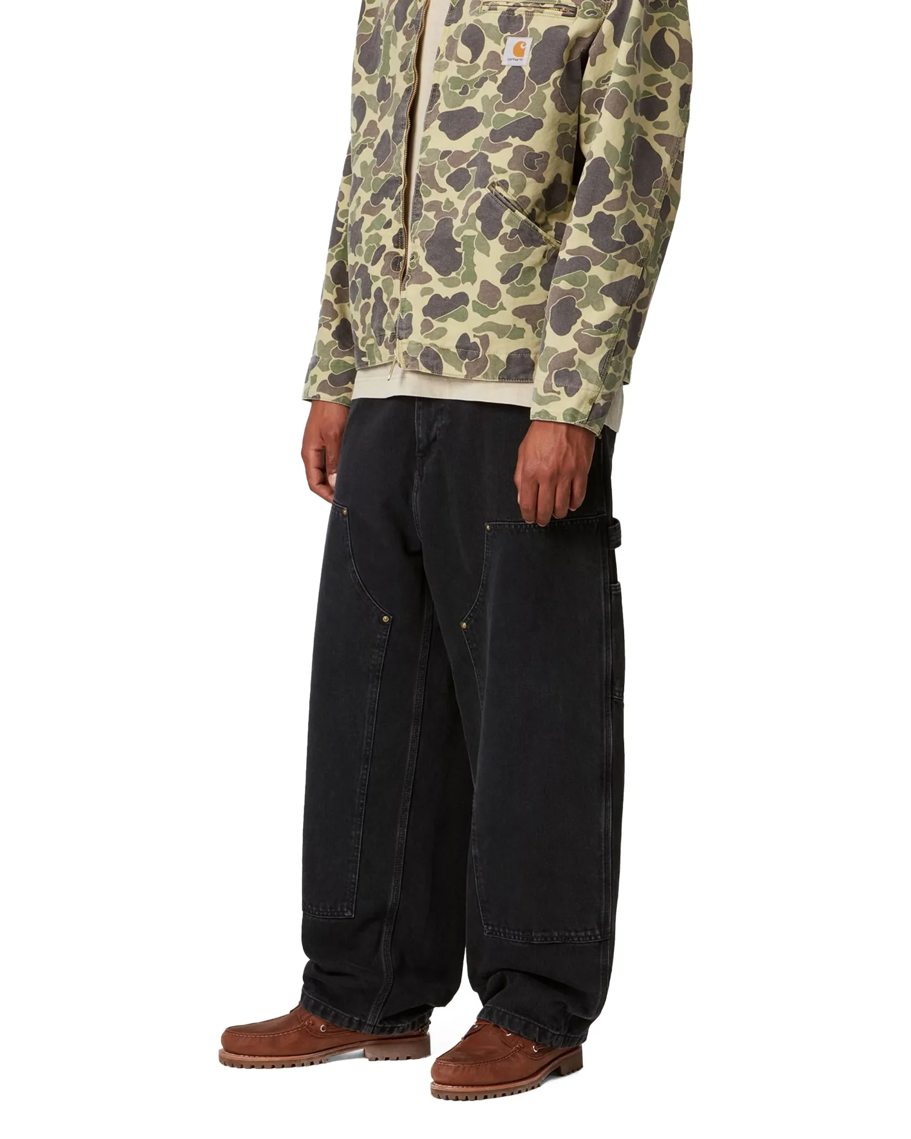 Carhartt Wip Jeans largo da uomo Nash Double Knee nero - Image 2