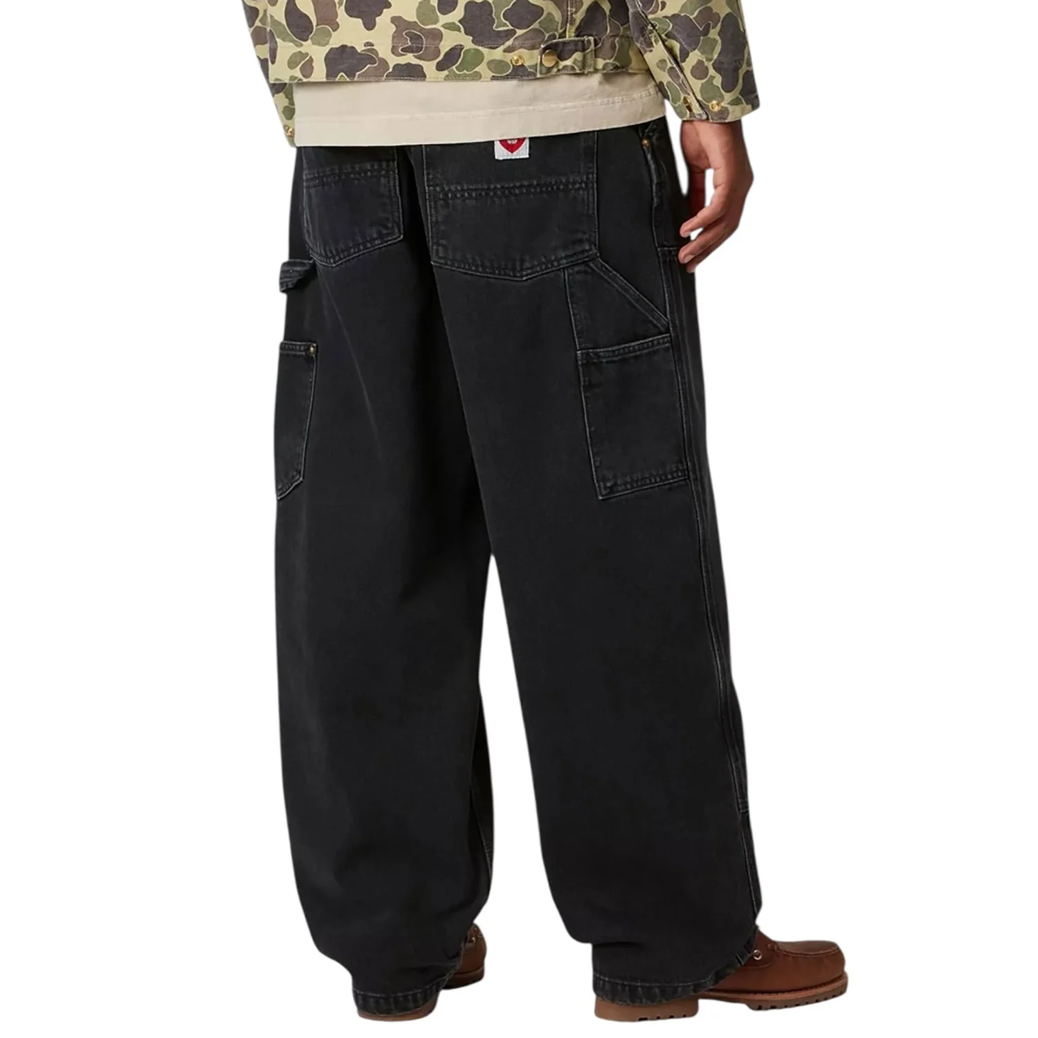 Carhartt Wip Jeans largo da uomo Nash Double Knee nero - Image 3