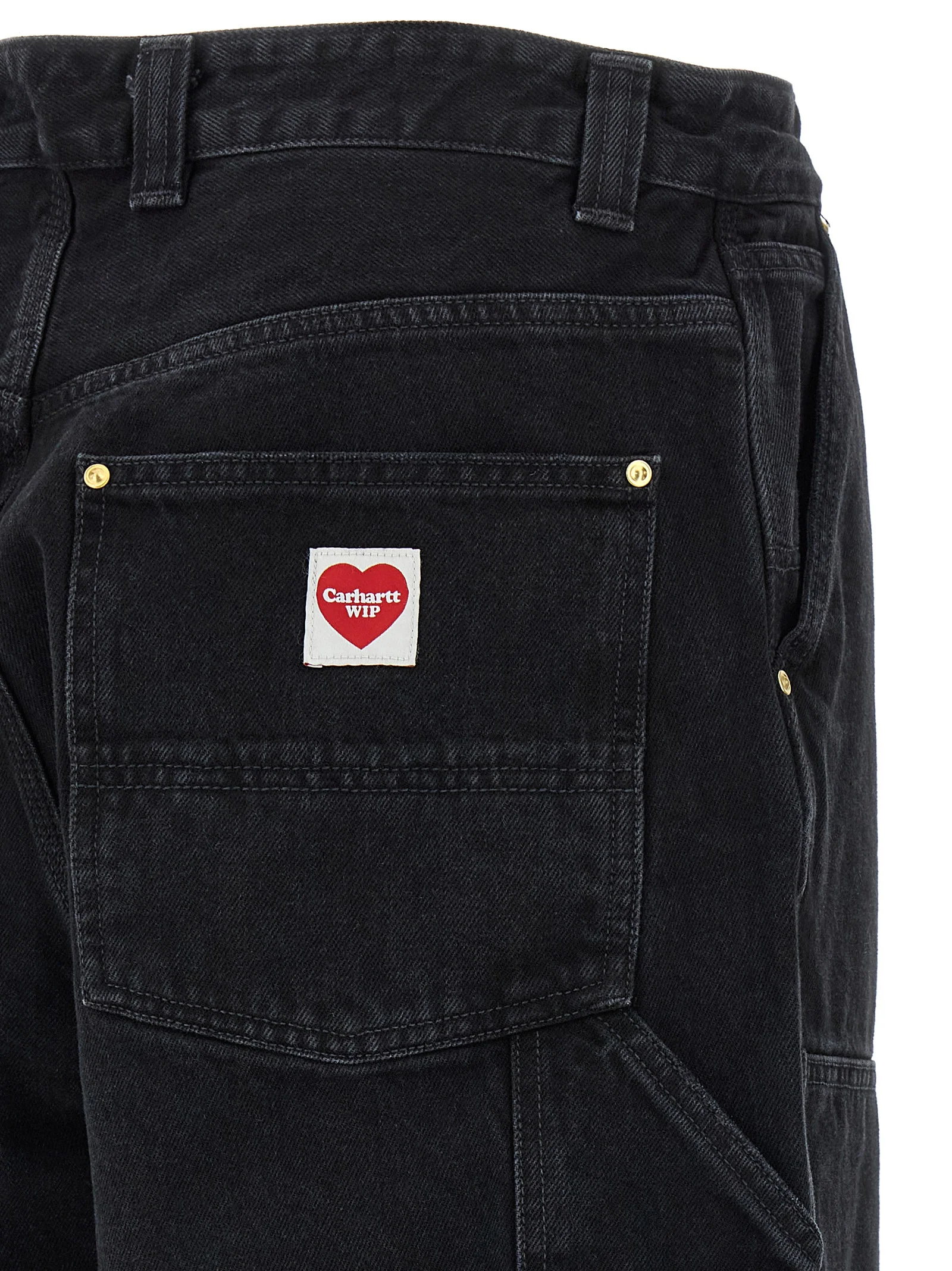 Carhartt Wip Jeans largo da uomo Nash Double Knee nero - Image 4
