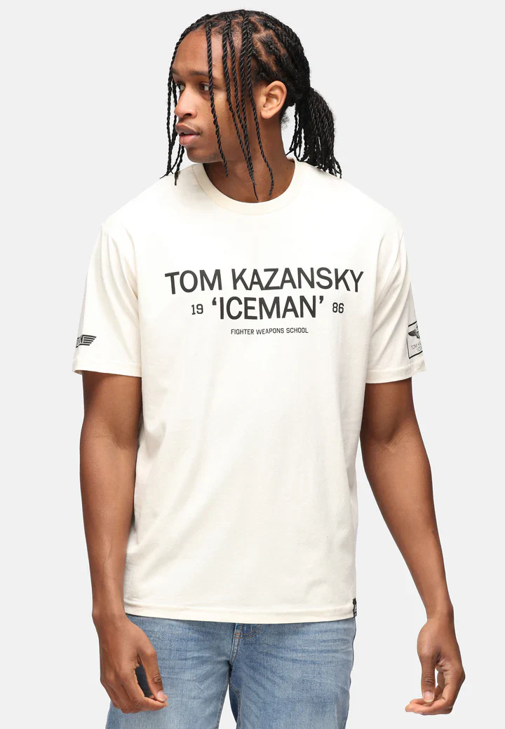 ReCovered T-Shirt da uomo manica corta Topgun Nazansky Iceman - Image 2