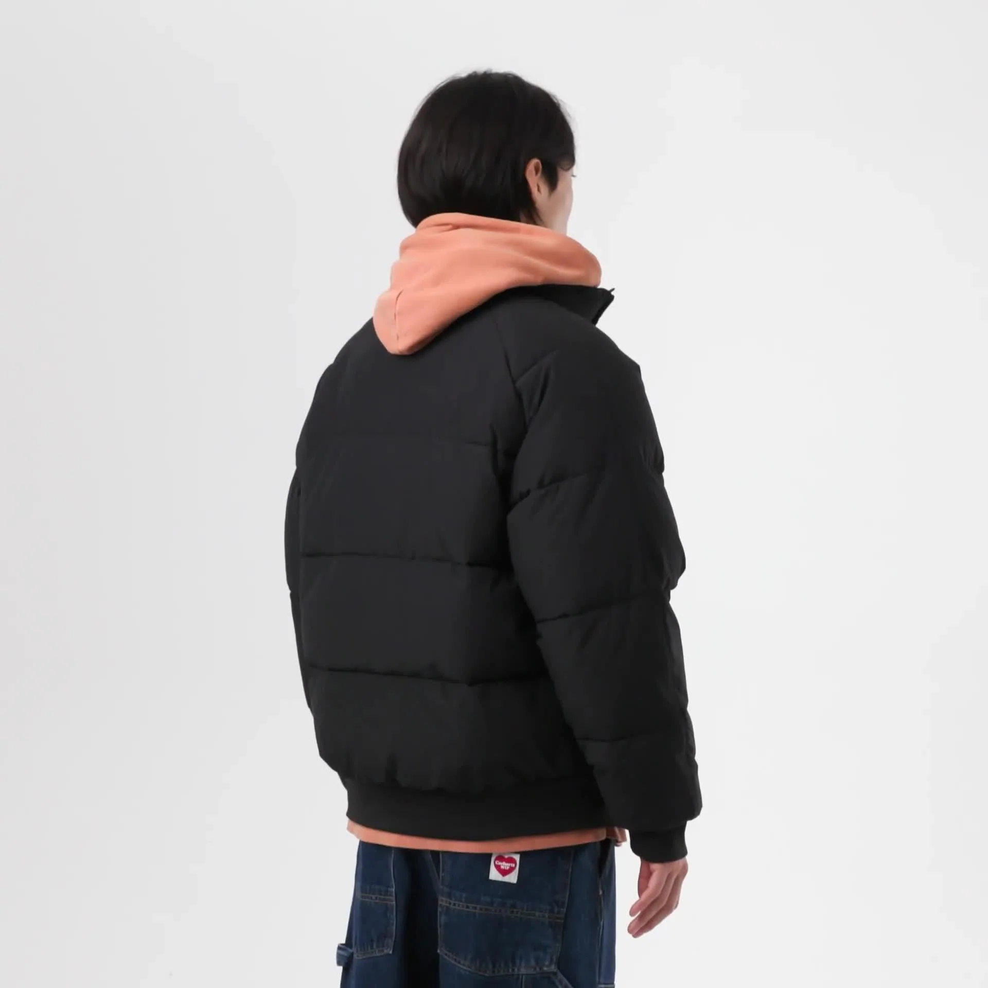 Carhartt Wip Giacca piumino da uomo Nebraska nera - Image 4