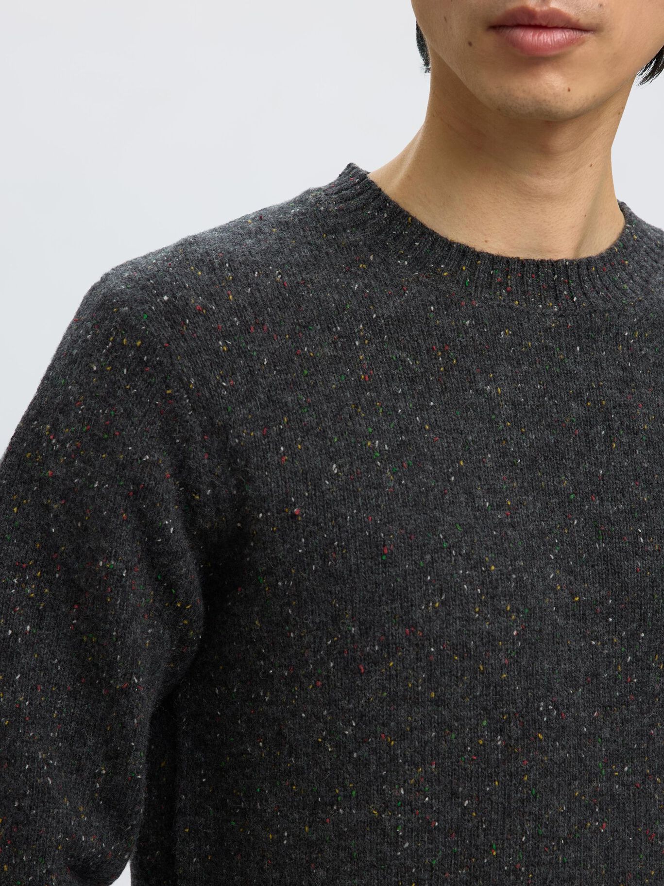 Selected Maglia da uomo girocollo in misto lana Neil - Image 2