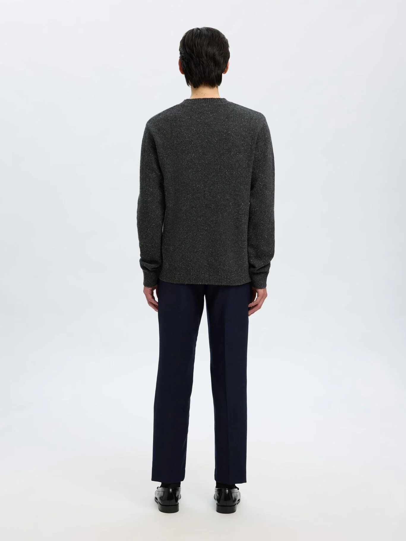Selected Maglia da uomo girocollo in misto lana Neil - Image 4