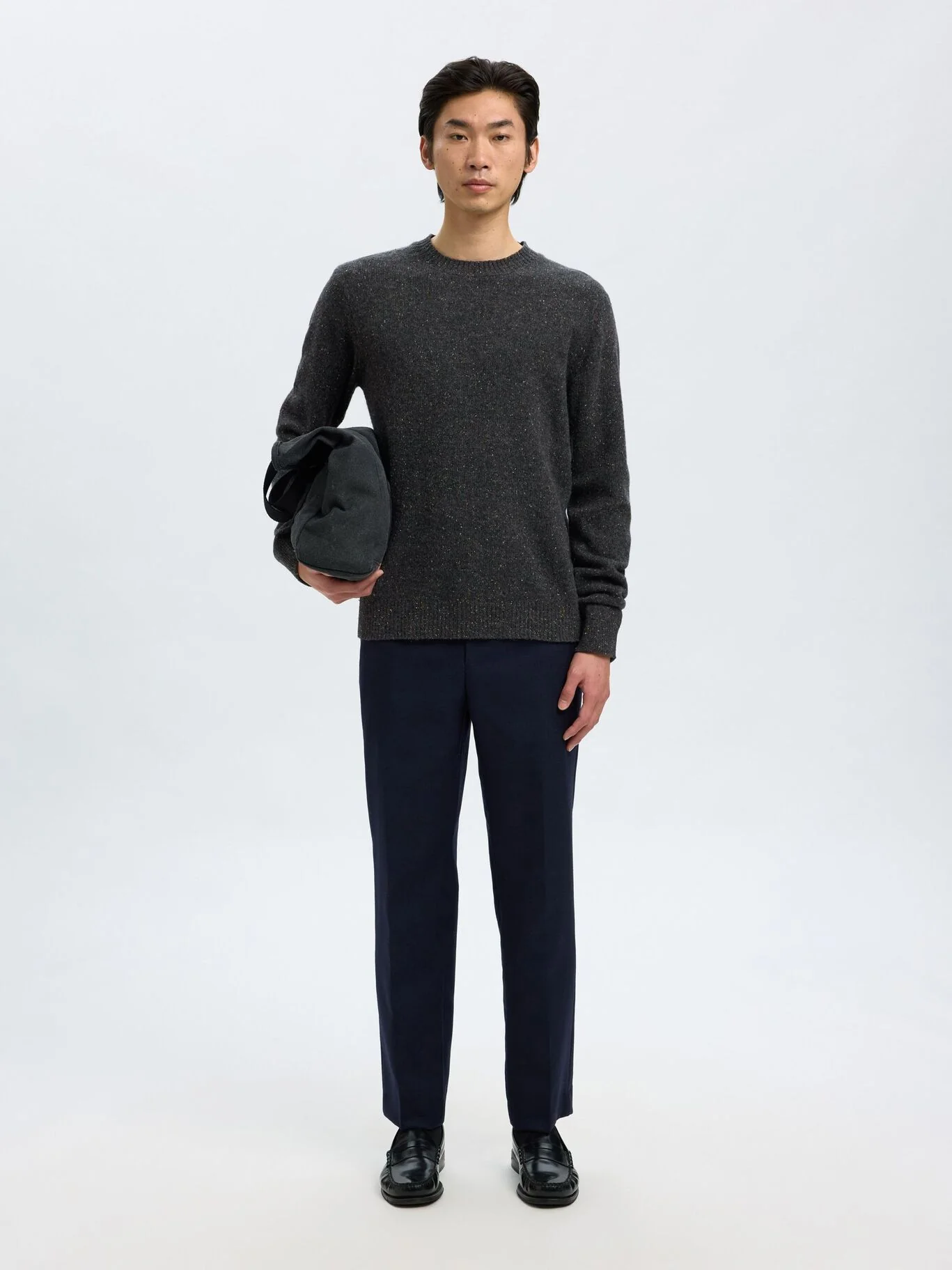 Selected Maglia da uomo girocollo in misto lana Neil - Image 5
