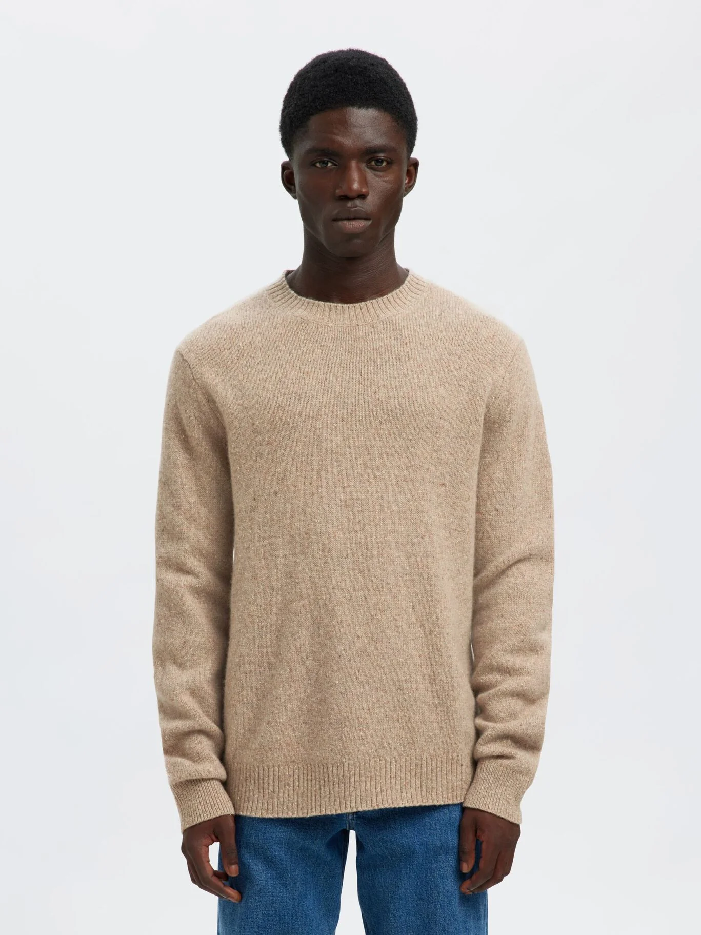 Selected Maglia da uomo girocollo in misto lana Neil - Image 3