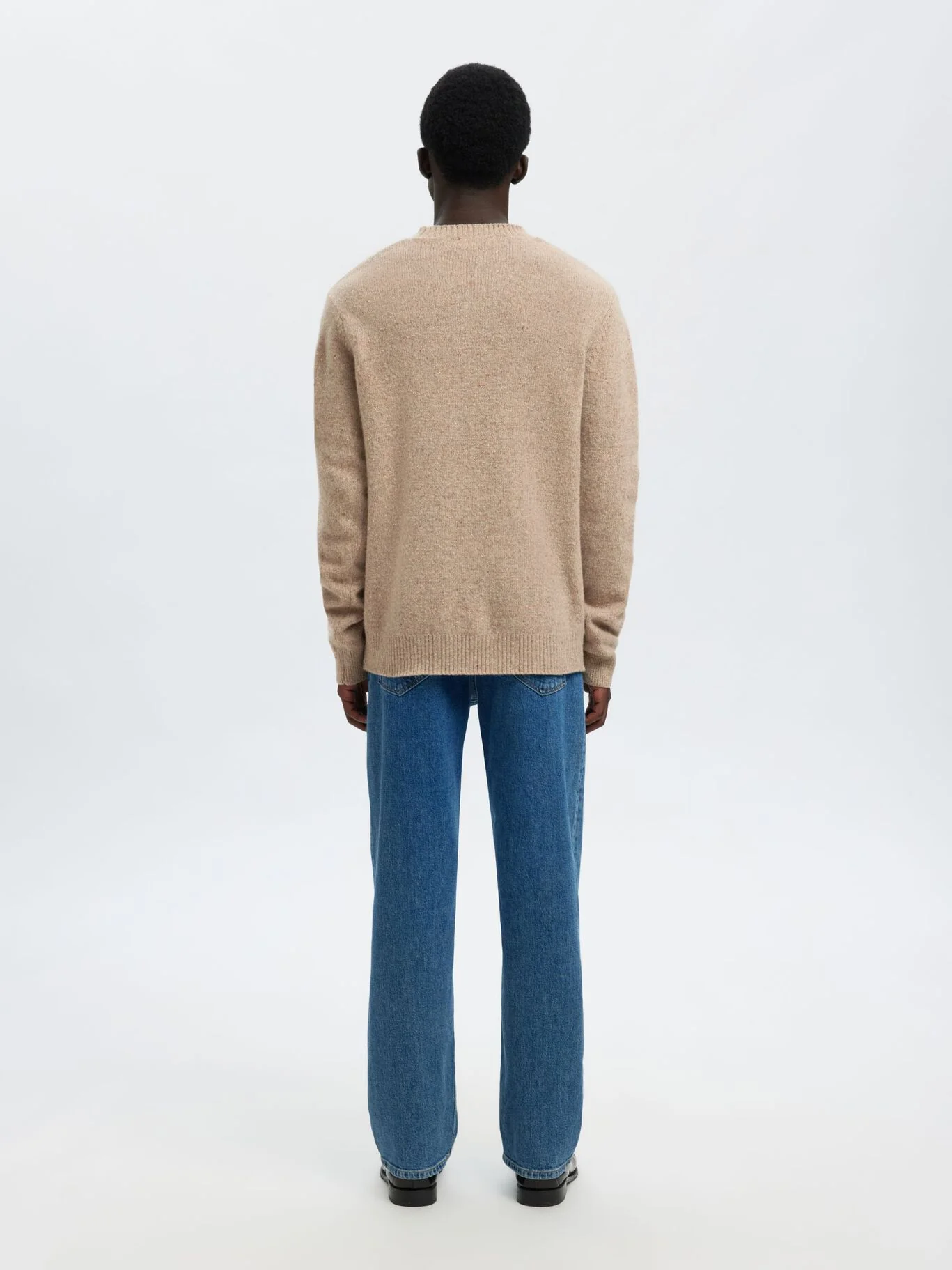 Selected Maglia da uomo girocollo in misto lana Neil - Image 4