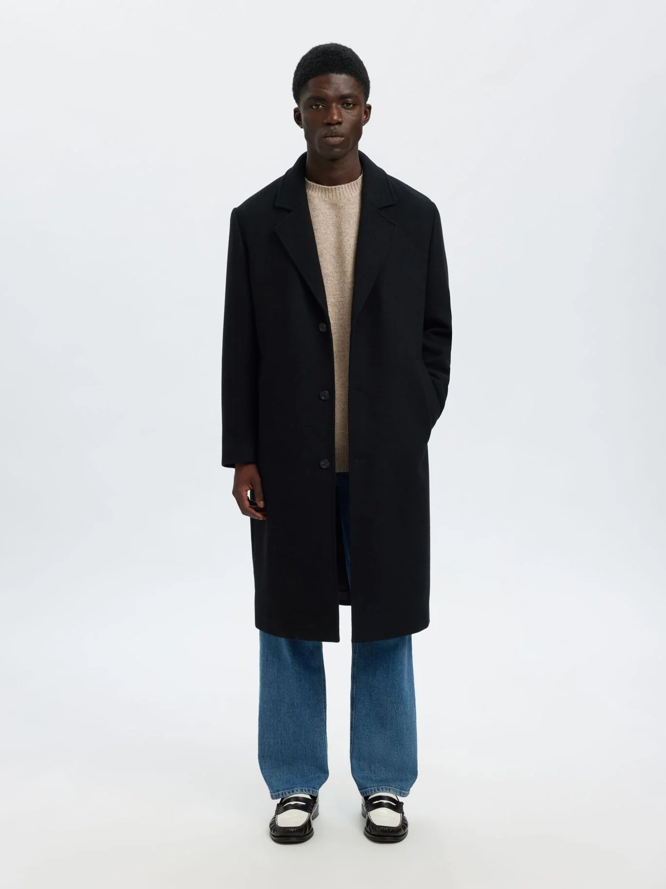 Selected Maglia da uomo girocollo in misto lana Neil - Image 5