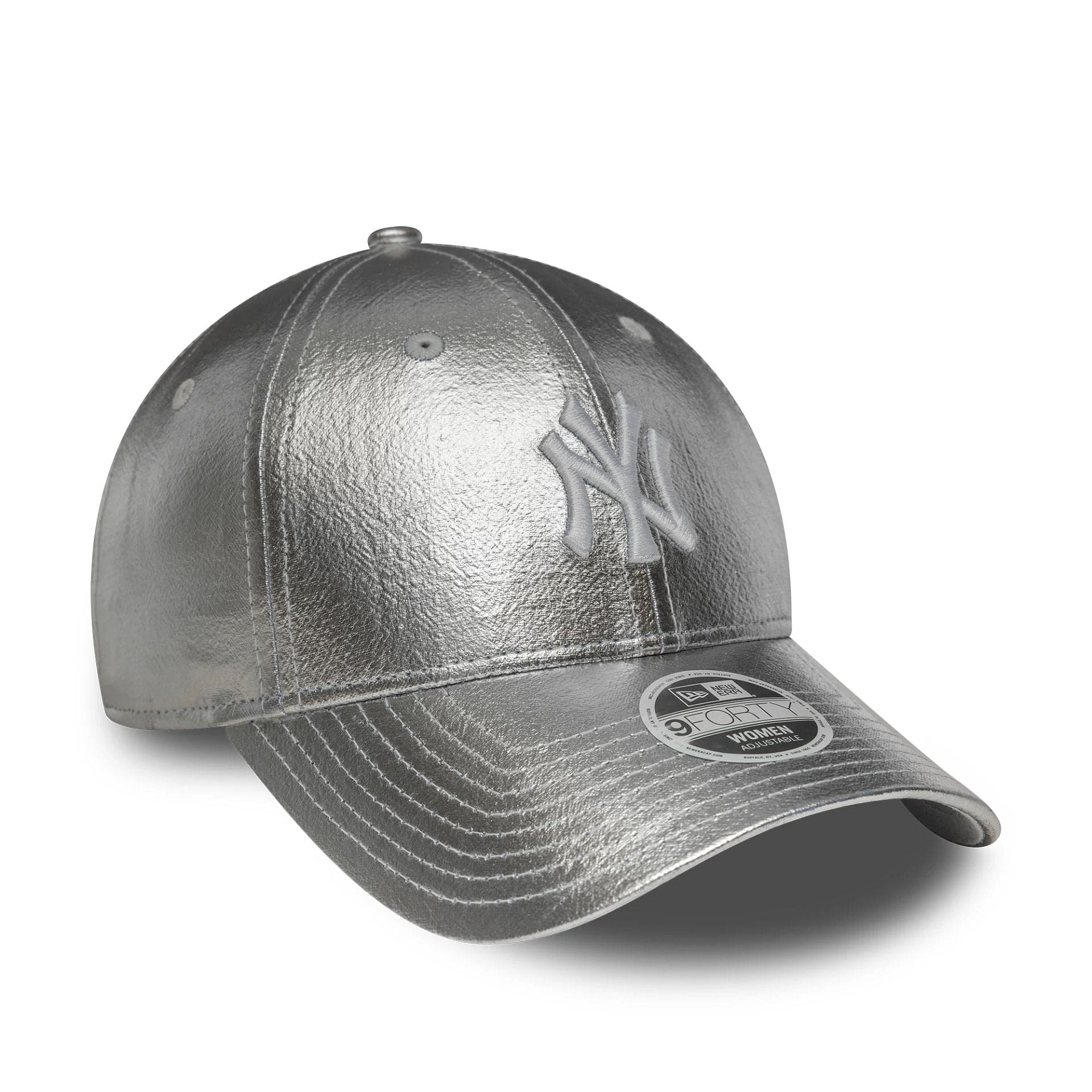 New Era Cappellino da donna New York Yankees MLB Metallic argento - Image 3