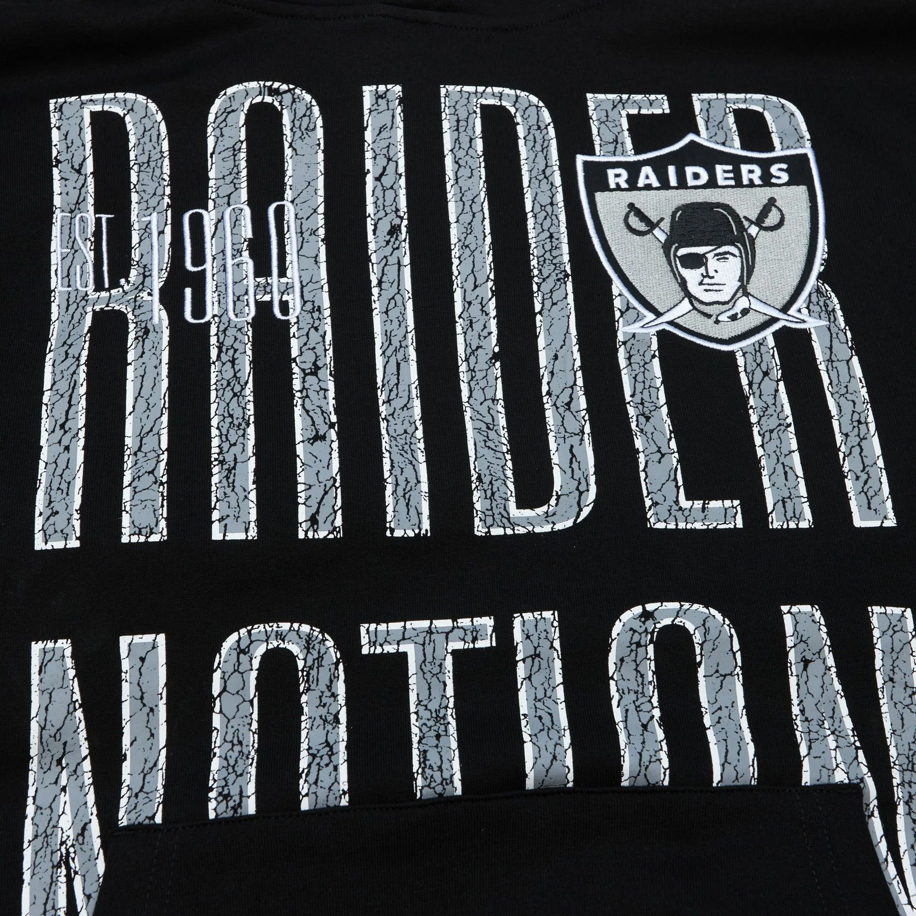 MITCHELL & NESS  NFL TEAM OG FLEECE 2.0 OAKLAND RAIDERS FPHD5524-ORAYYPPPBLCK - Image 4