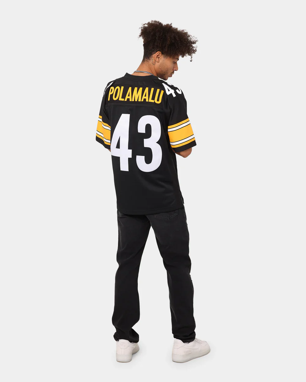Mitchell & Ness Maglia  football americano NFL Troy Polamalu Pittsburgh Steelers - Image 5