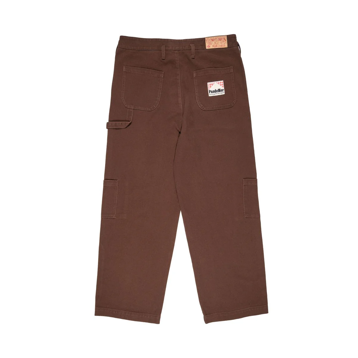Pas De Mer Pantalone seme baggy unisex Not Long Time marrone