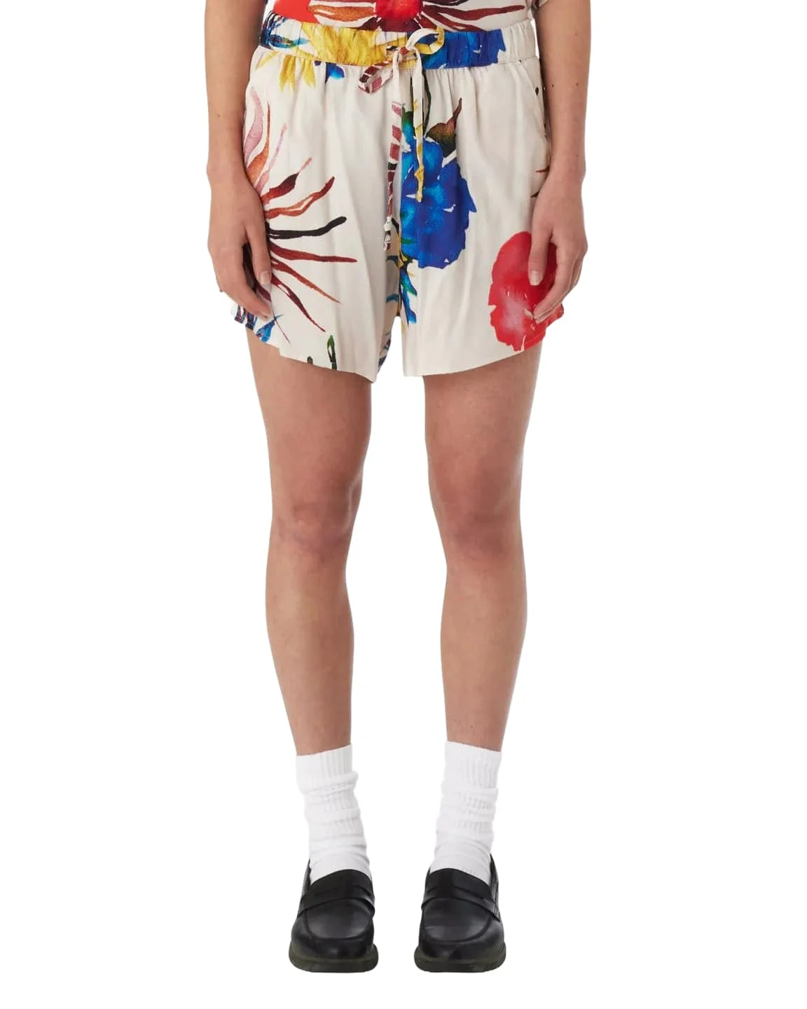 Obey Pantaloncino Donna Flowers Multicolore