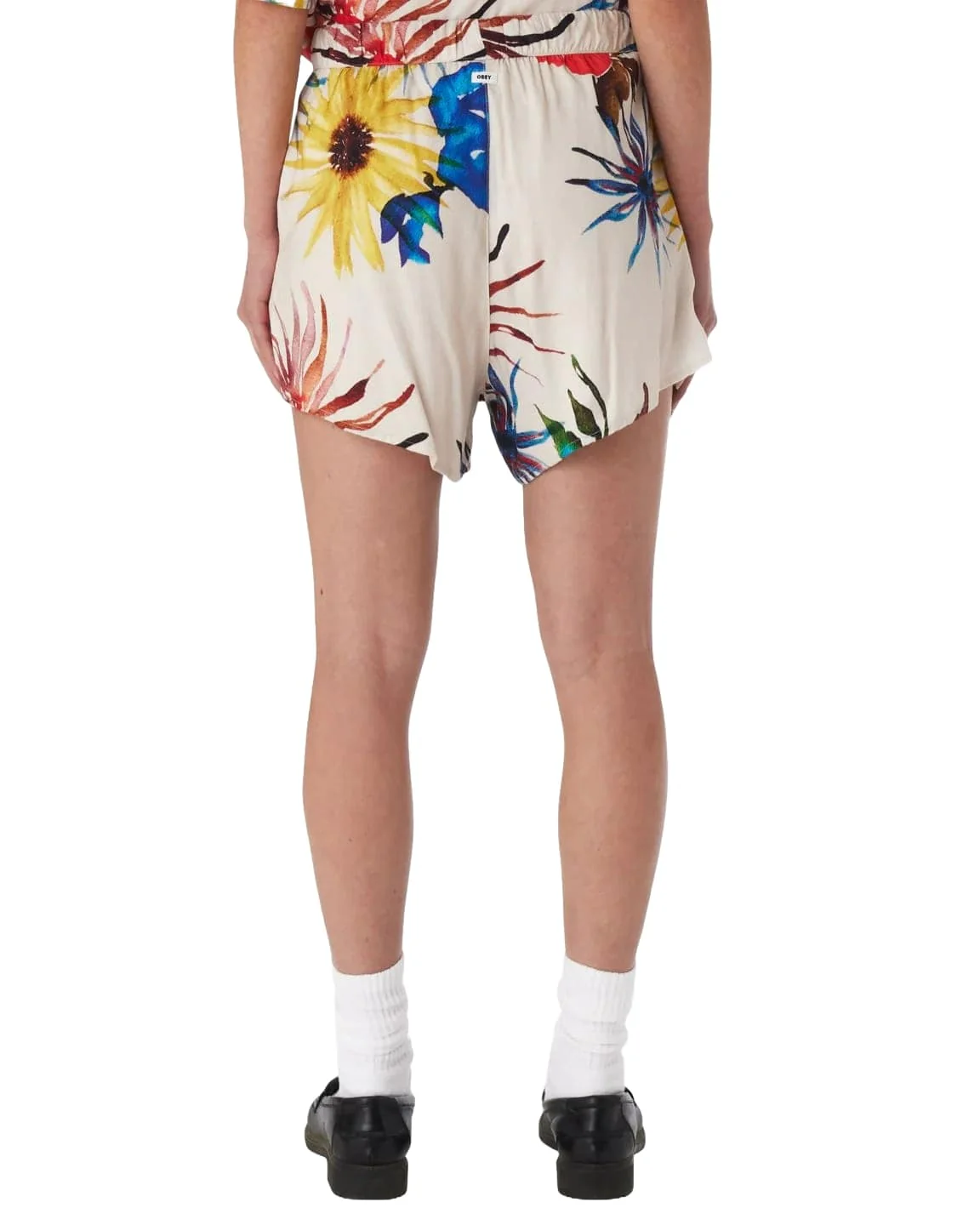 Obey Pantaloncino Donna Flowers Multicolore - Image 2